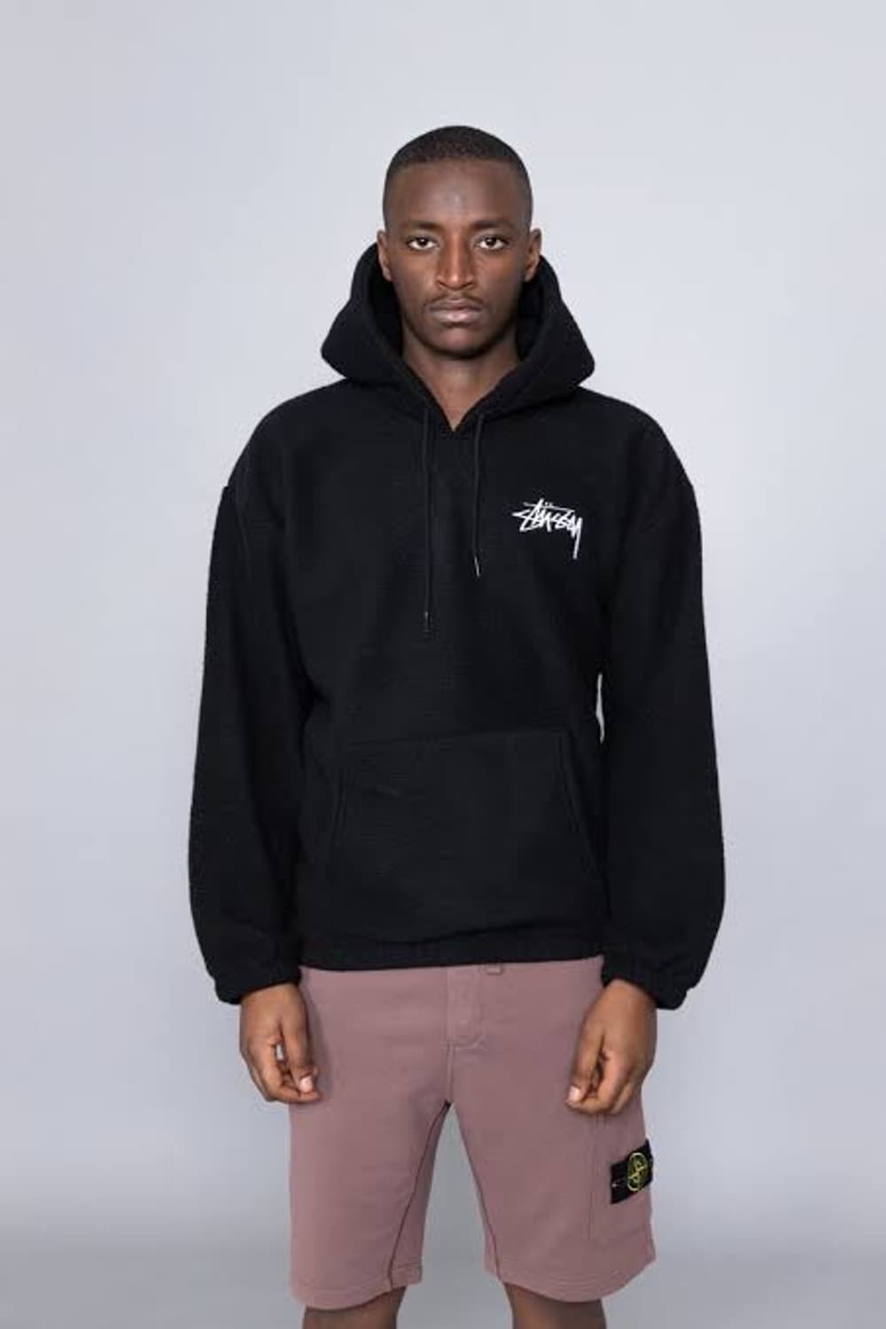 [XL]스투시 브론손 후리스 후디 블랙 상품이미지1