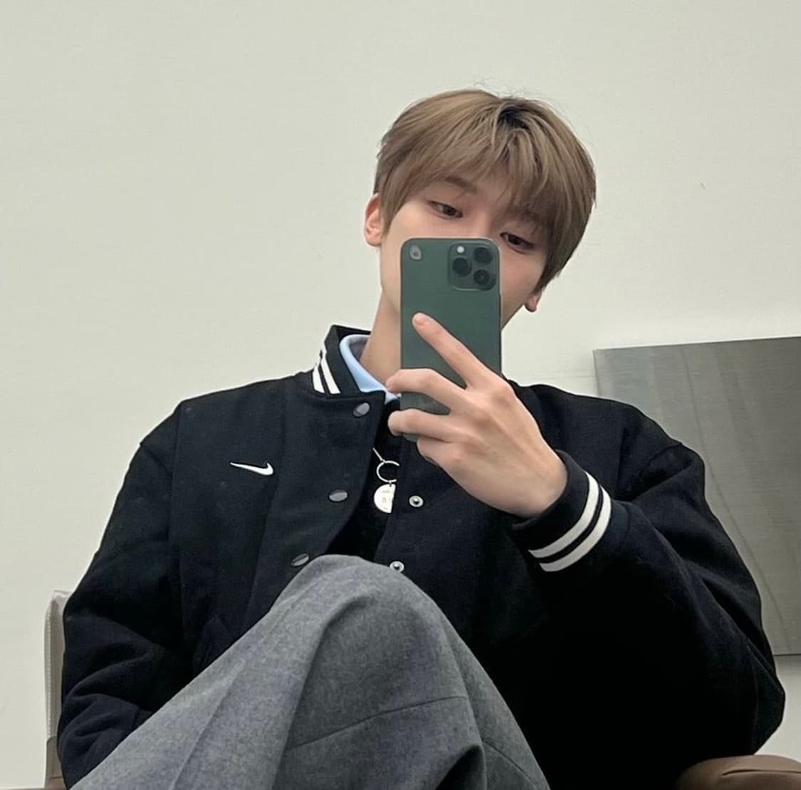 나이키 nsw 바시티 자켓 블랙 M 상품이미지3