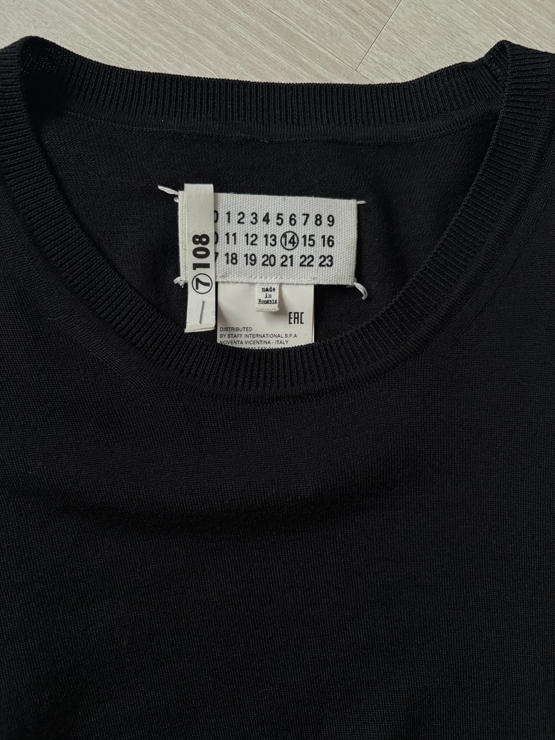 마르지엘라 블랙 라나울 니트 상품이미지4