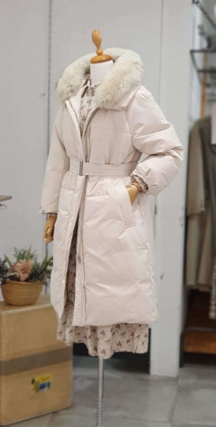 여성 S 써스데이아일랜드 폭스퍼 오리털 패딩 상품이미지9