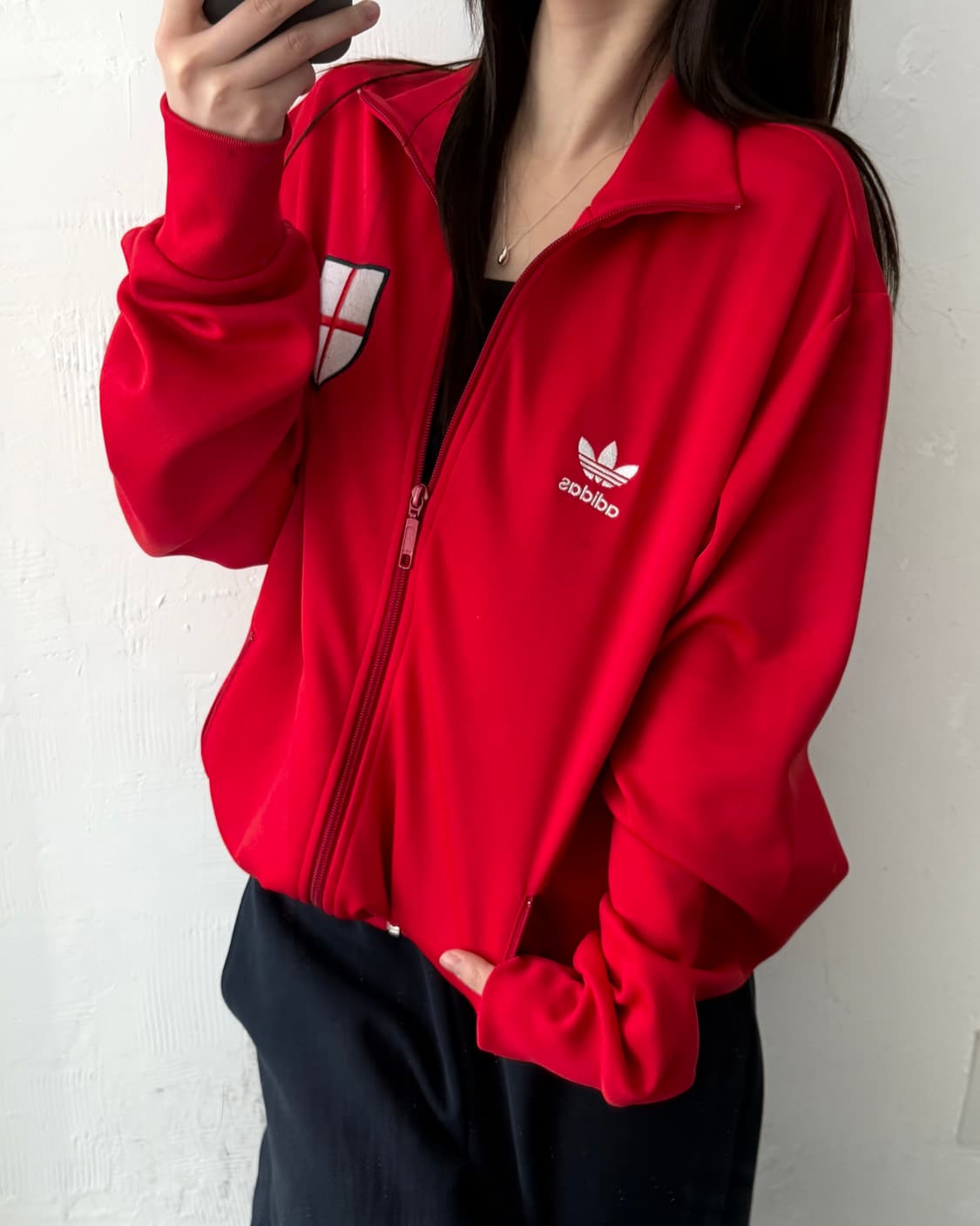 Adidas 아디다스 레드컬러 잉글랜드 트랙탑 상품이미지1