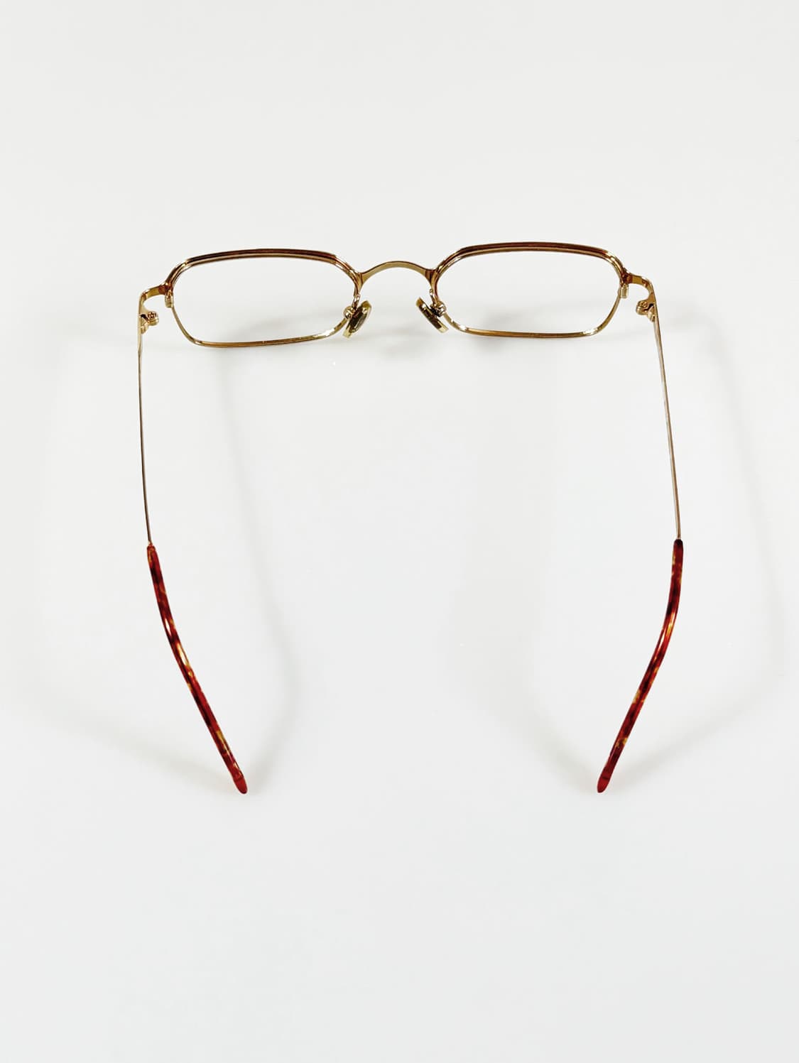 90s MBOZEN 골드 슬림 스퀘어 빈티지 안경 상품이미지5