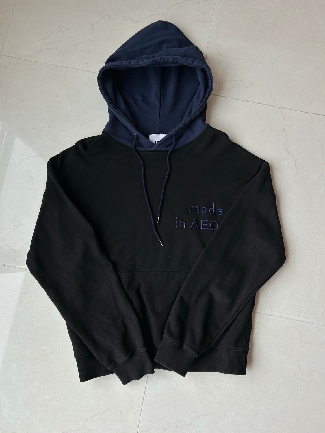 노앙 메이드인 서울 배색 후드티 상품이미지2