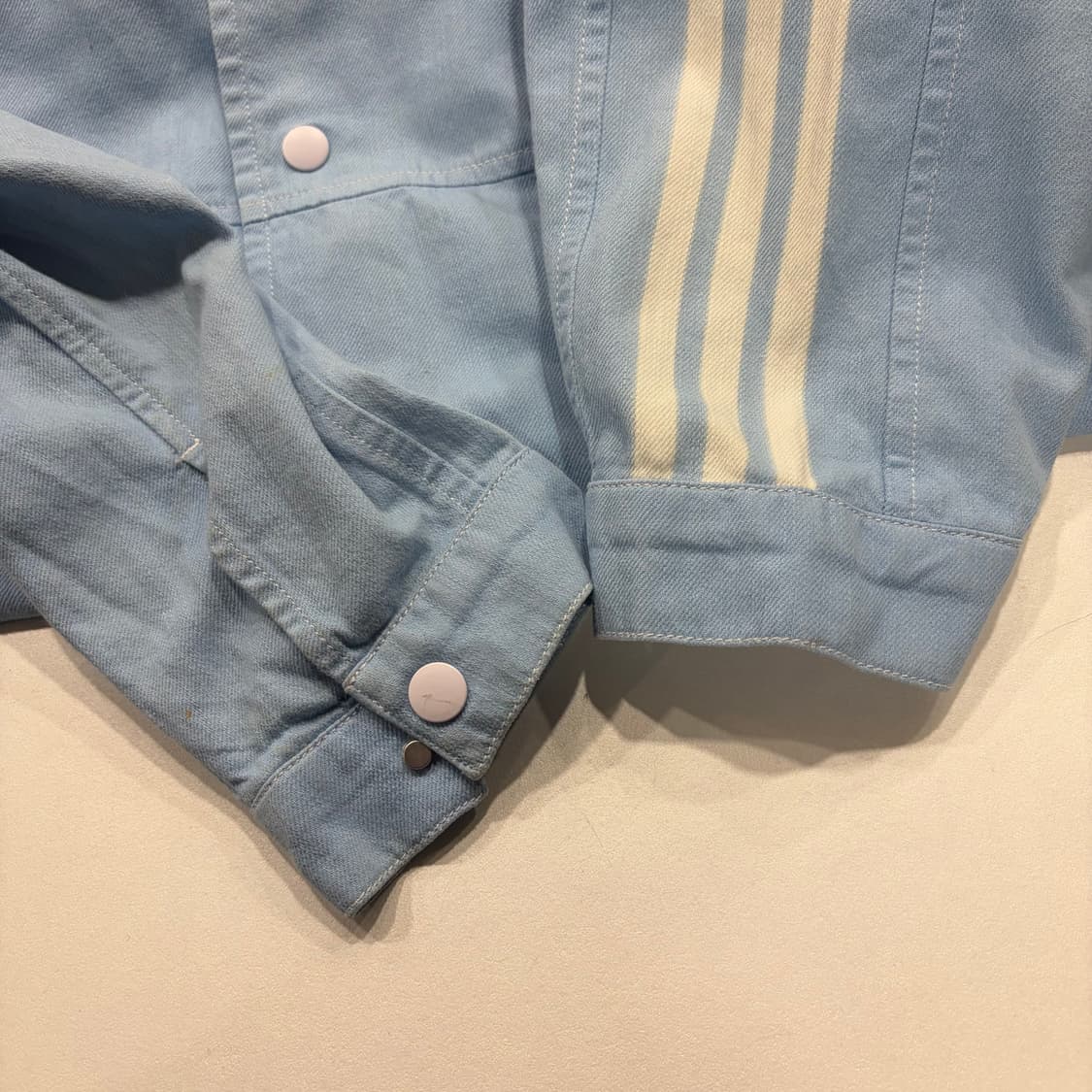 [3XL] 아디다스 대장 삼선 블루종 자켓 하늘색 B497 상품이미지8