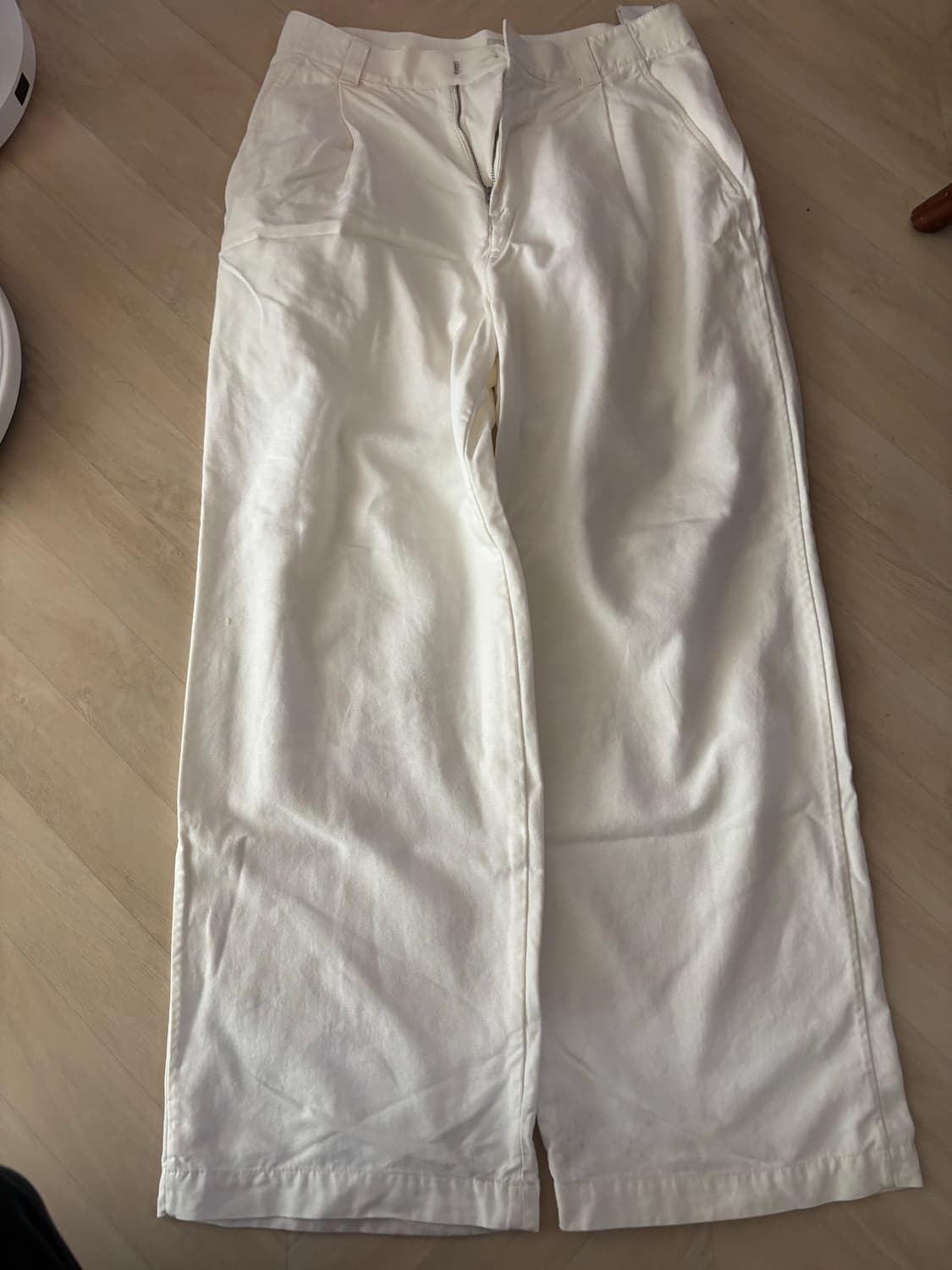 코스 코튼팬츠 화이트 상품이미지1