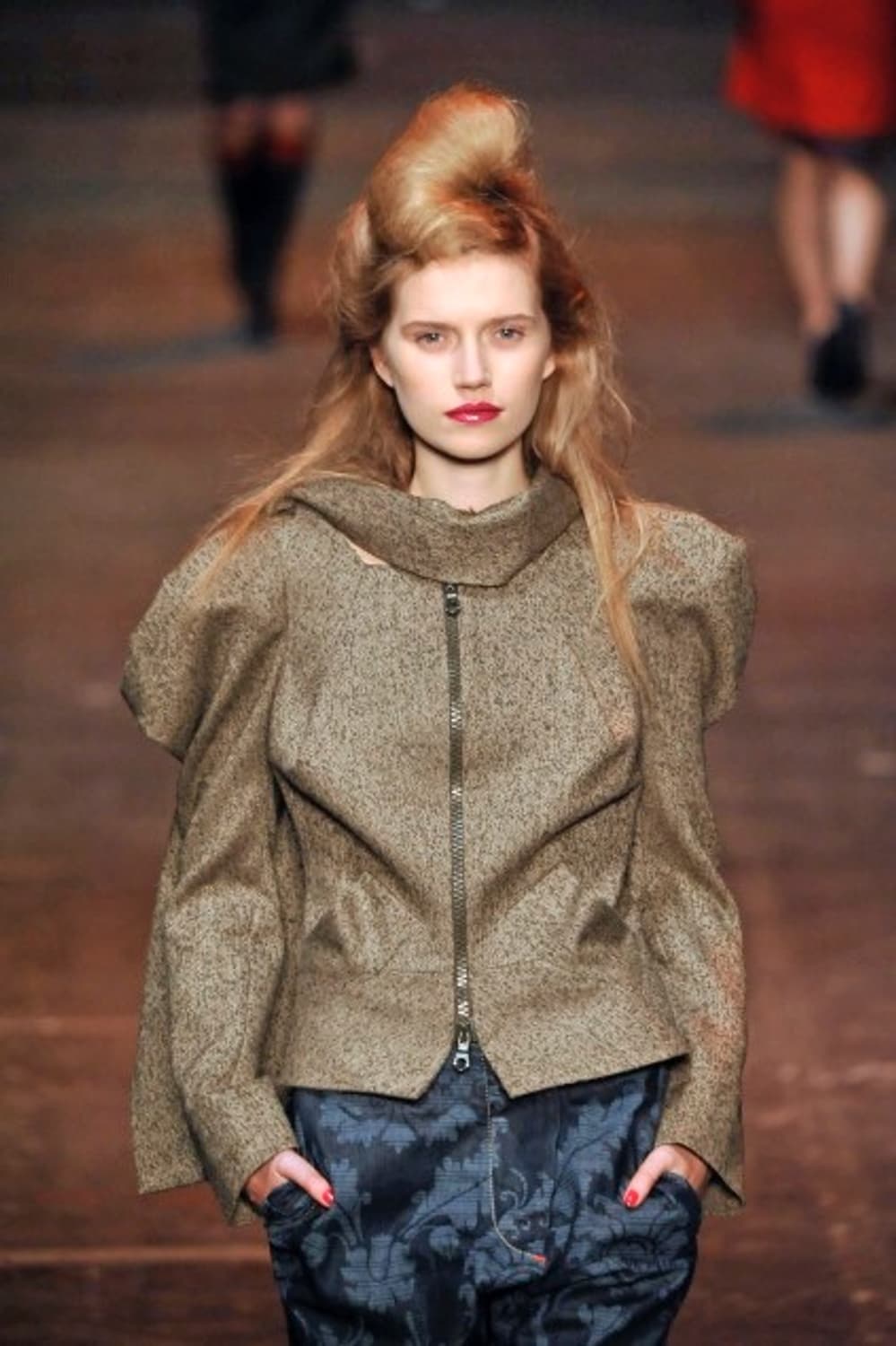 vivienne westwood 2009fw runway 울 머플러 코트 상품이미지2