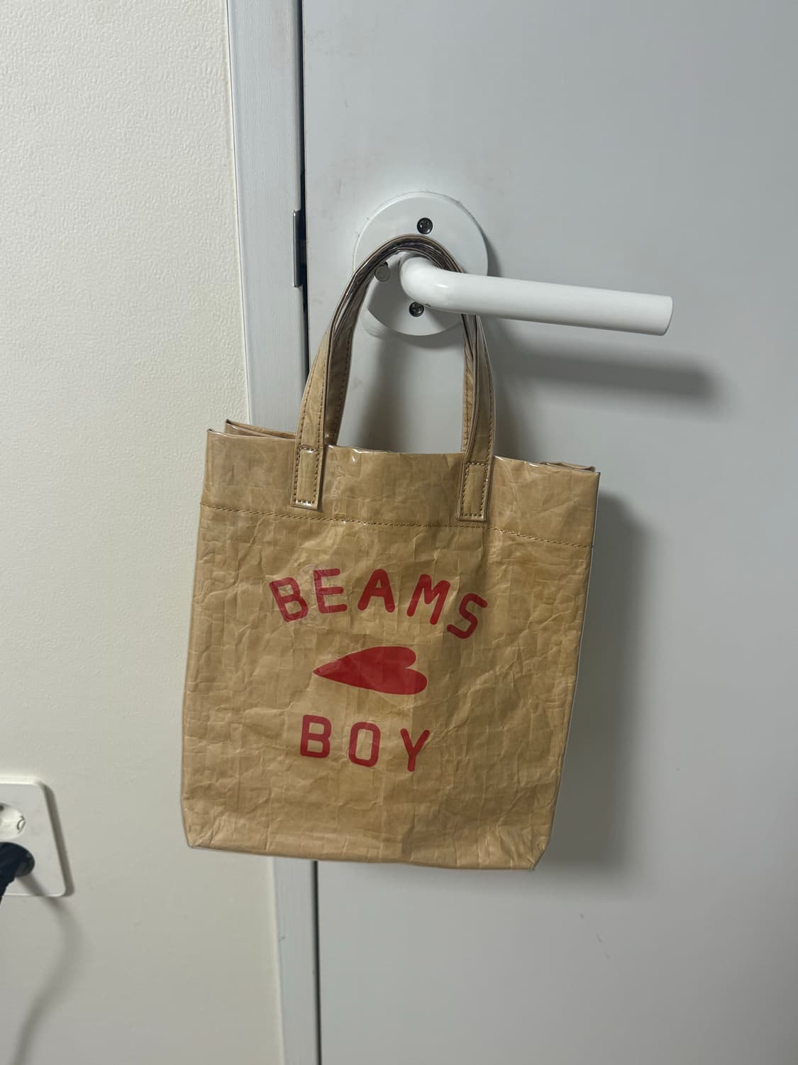 Beams boy 빔즈보이 pvc가방 도트백 판매 상품이미지1