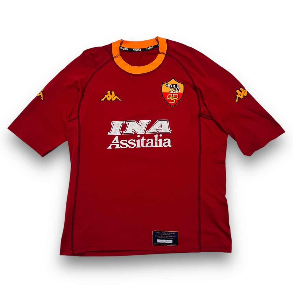 카파 00-01 As Roma 빈티지 홈 축구 유니폼 상품이미지2