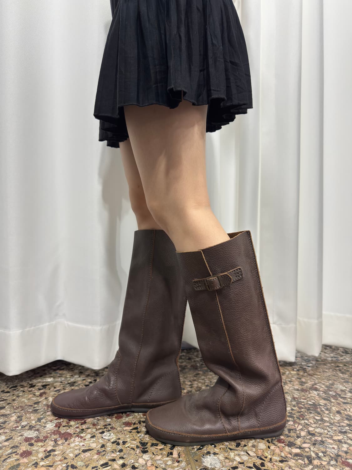 brown leather boots 상품이미지1