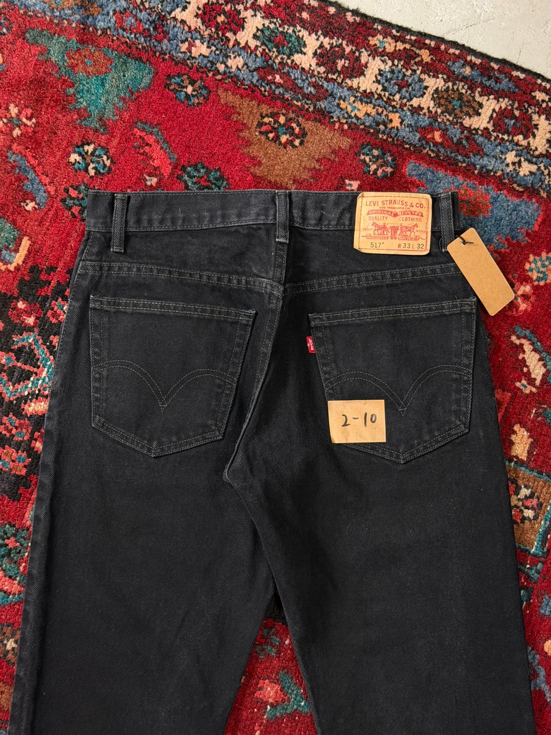 00's 빈티지 리바이스 517 블랙 부츠컷 리바이스 플레어진 상품이미지6