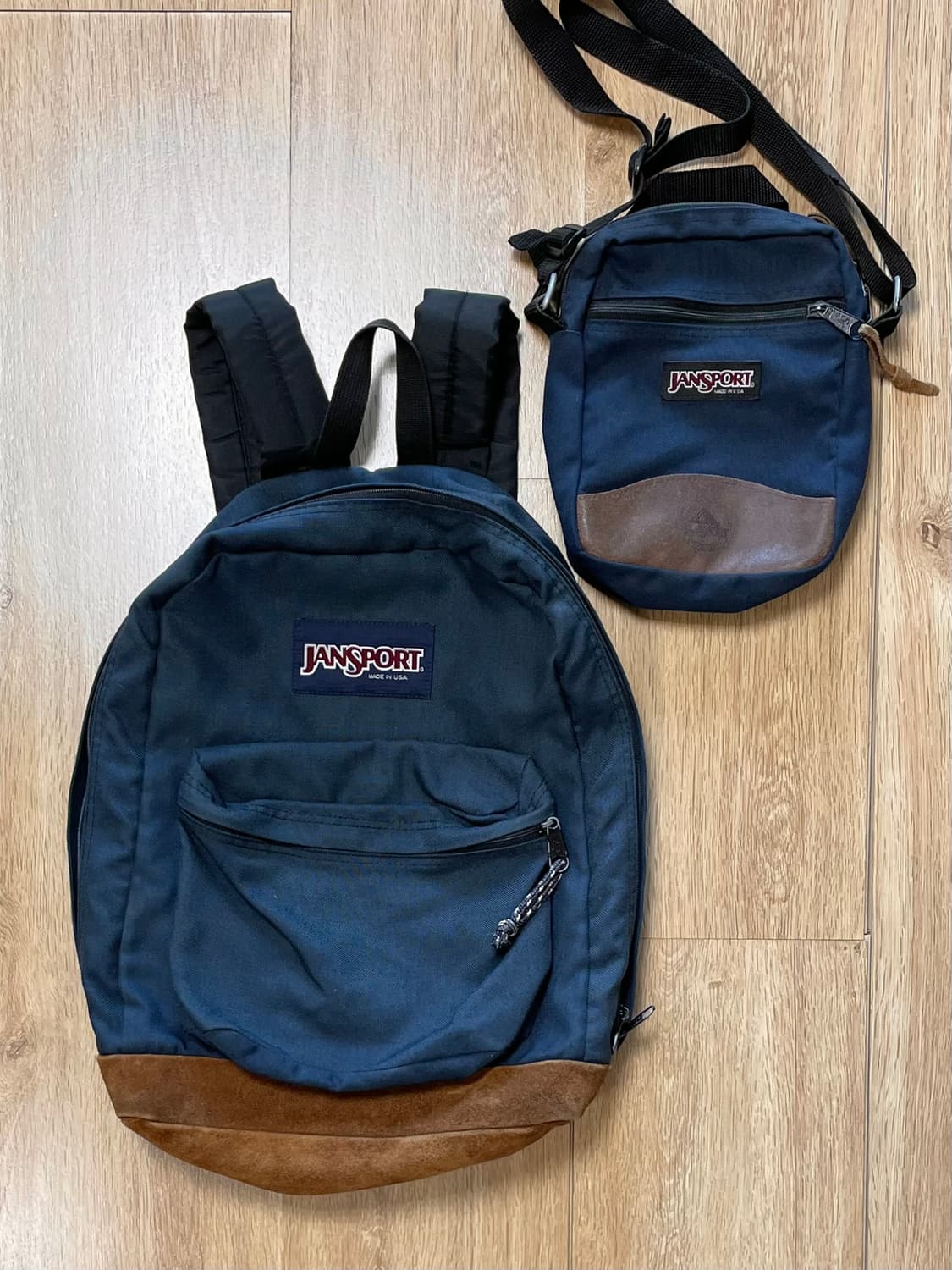 세트 택포) 90s Made USA 잔스포츠 빈티지 백팩 가방 크로스백 상품이미지1