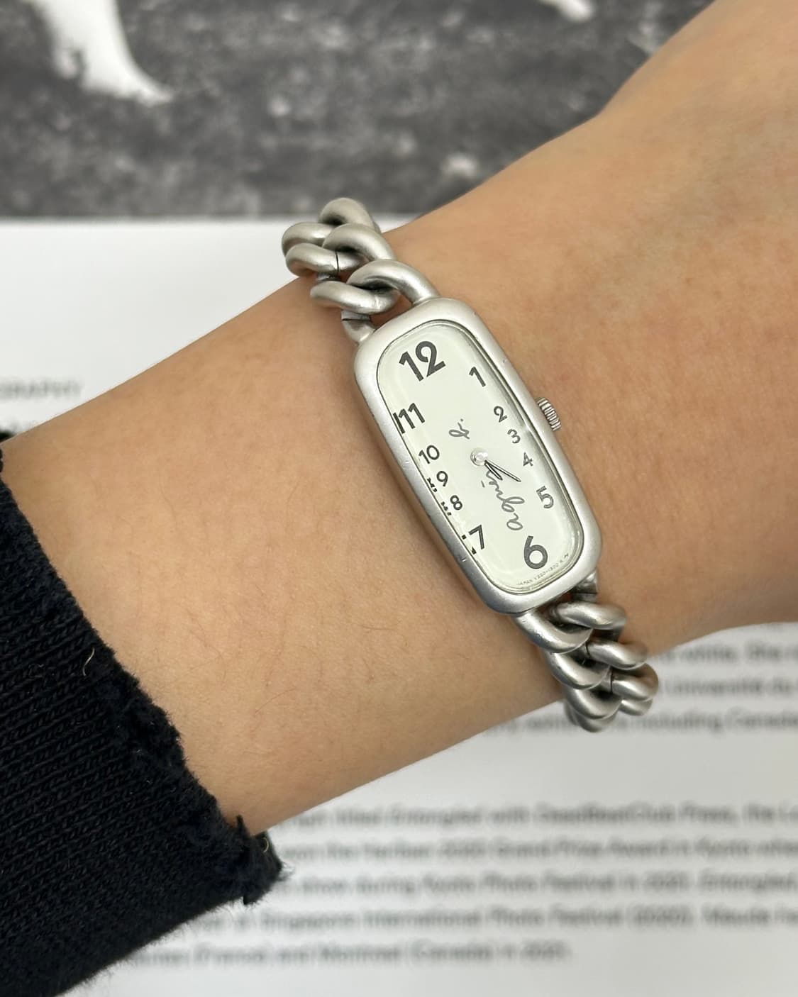  아네스베 오벌 쿼츠 시계 상품이미지8