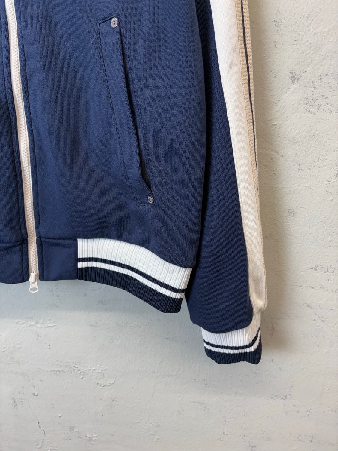 SATUR 세터 로턴 카라 트랙 집업 자켓 클래식 네이비 상품이미지3