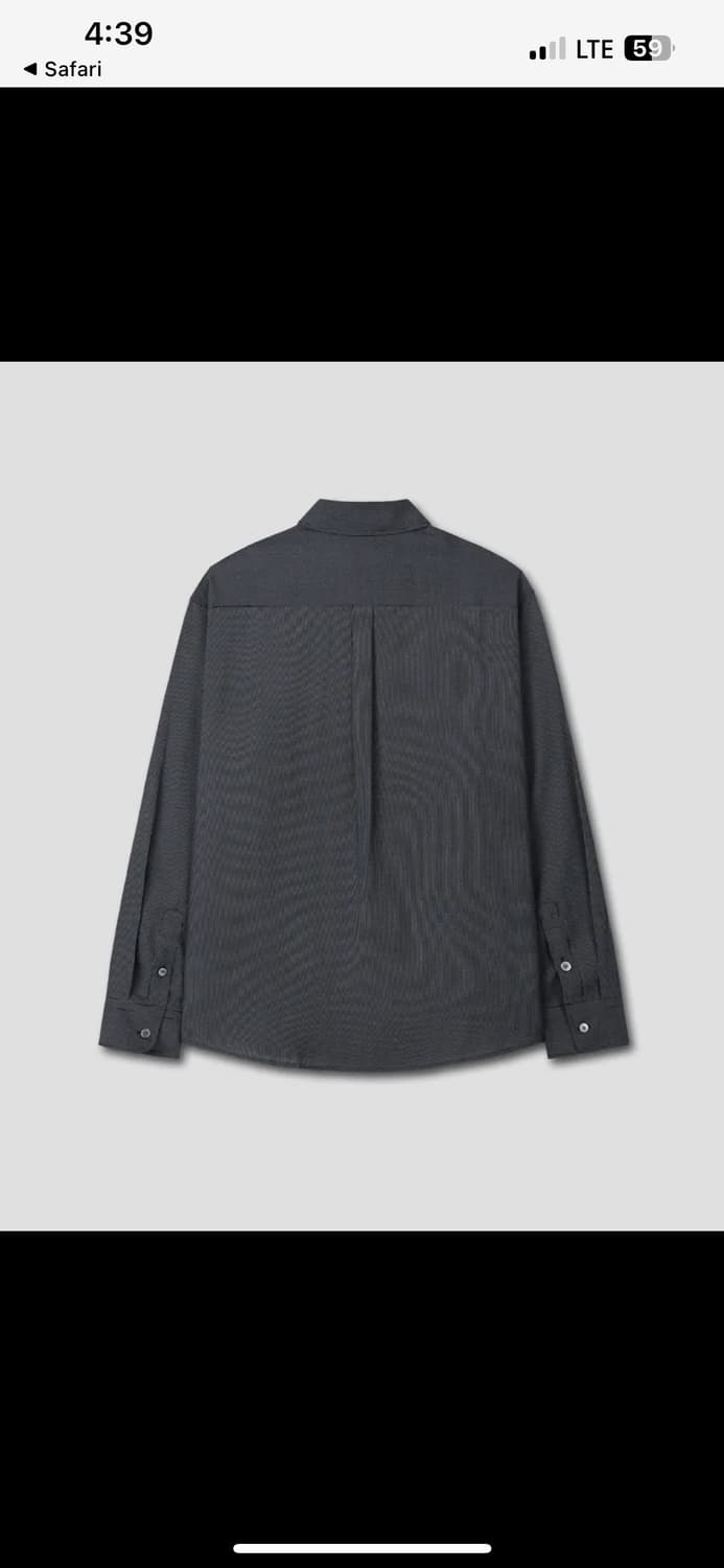 다이브인 루즈드 스트라이프 셔츠 블랙 상품이미지5