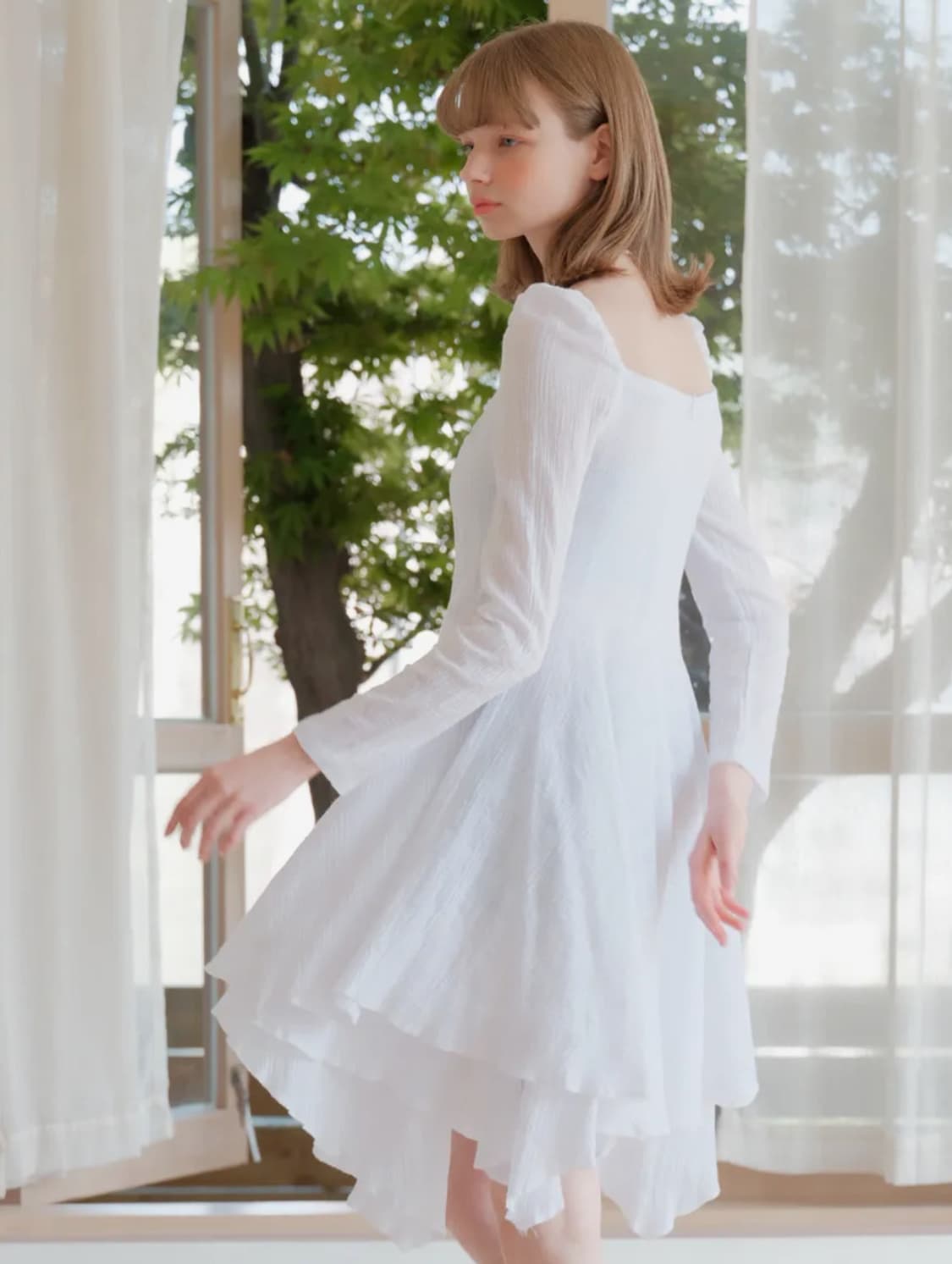 어반드레스 코튼 원피스 화이트  상품이미지3