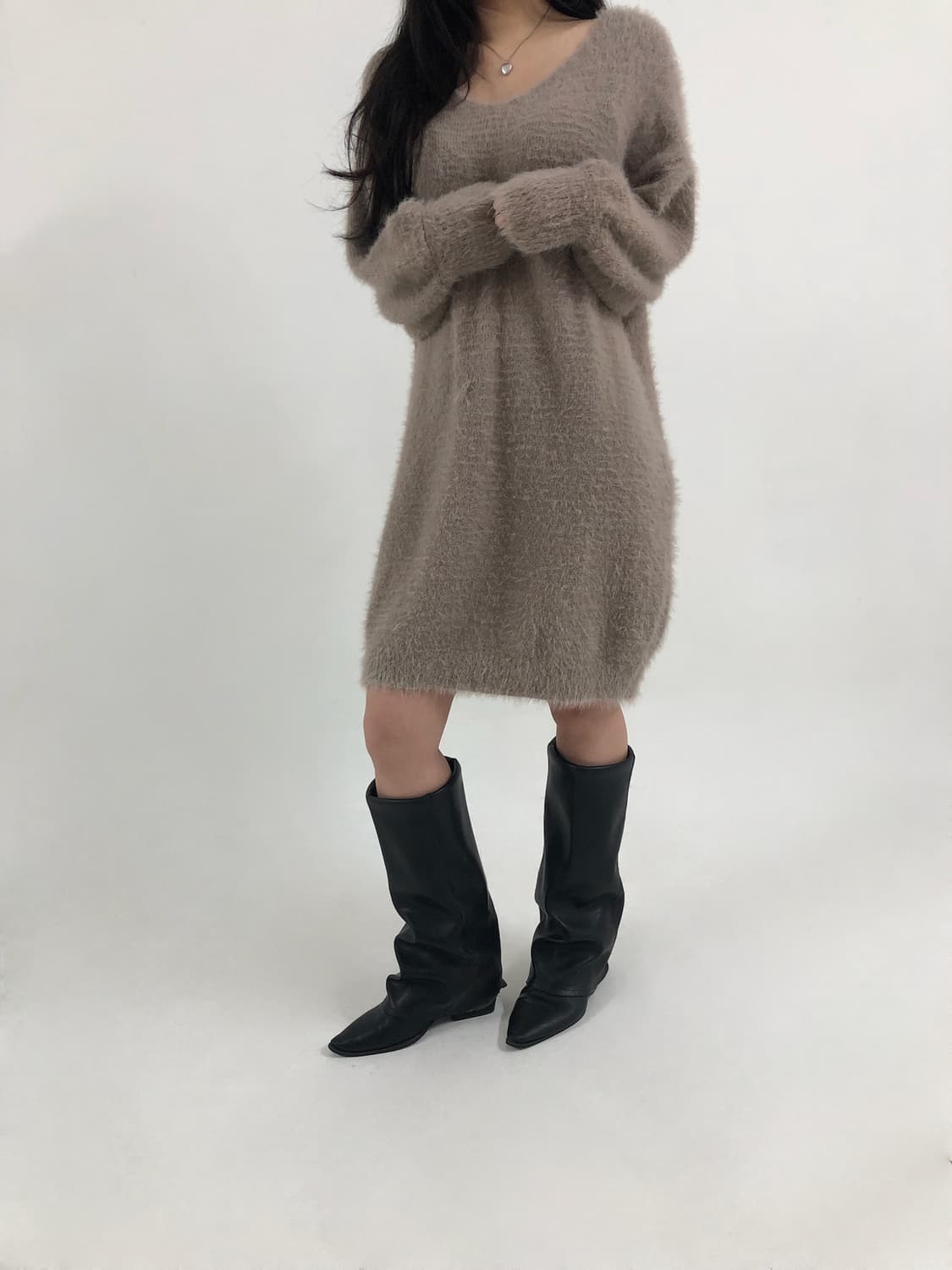 Angora Knit Dress 상품이미지4