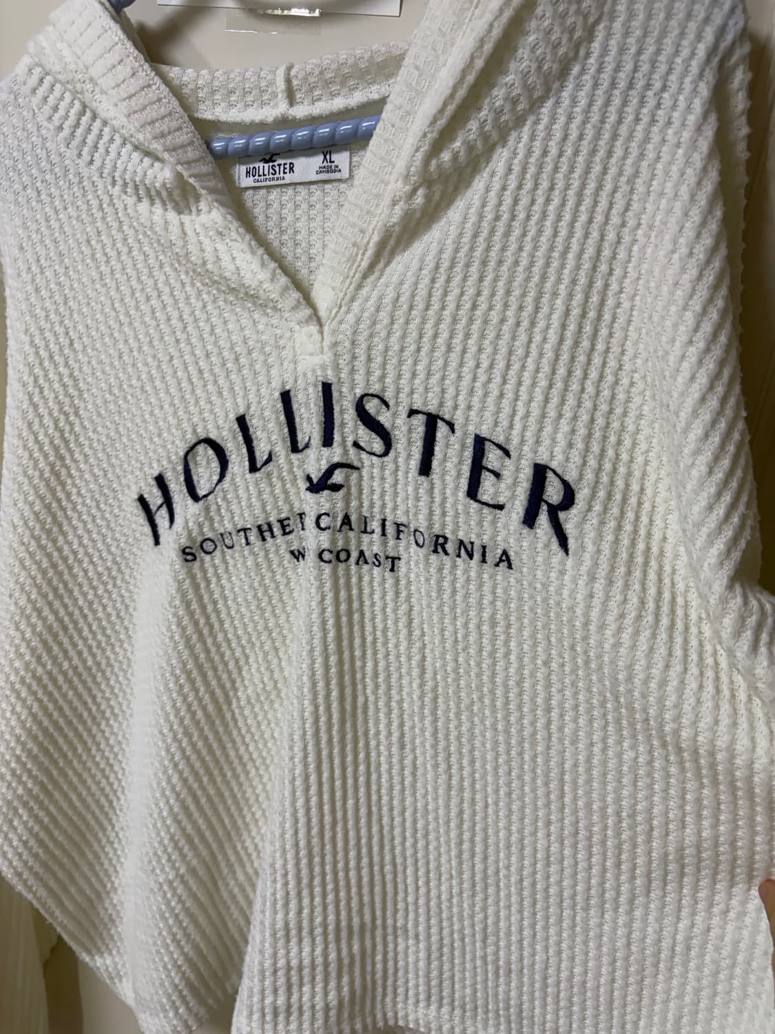 홀리스터 화이트 와플 후드 상품이미지3