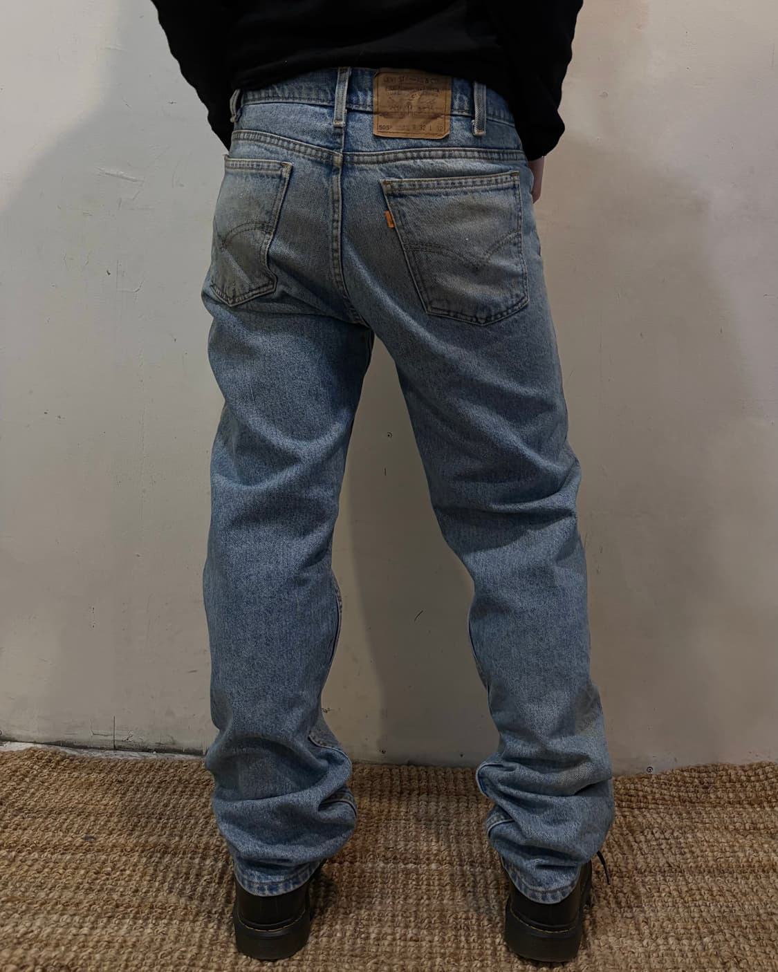 00s LEVIS 505 orange tab denim work pant 상품이미지4
