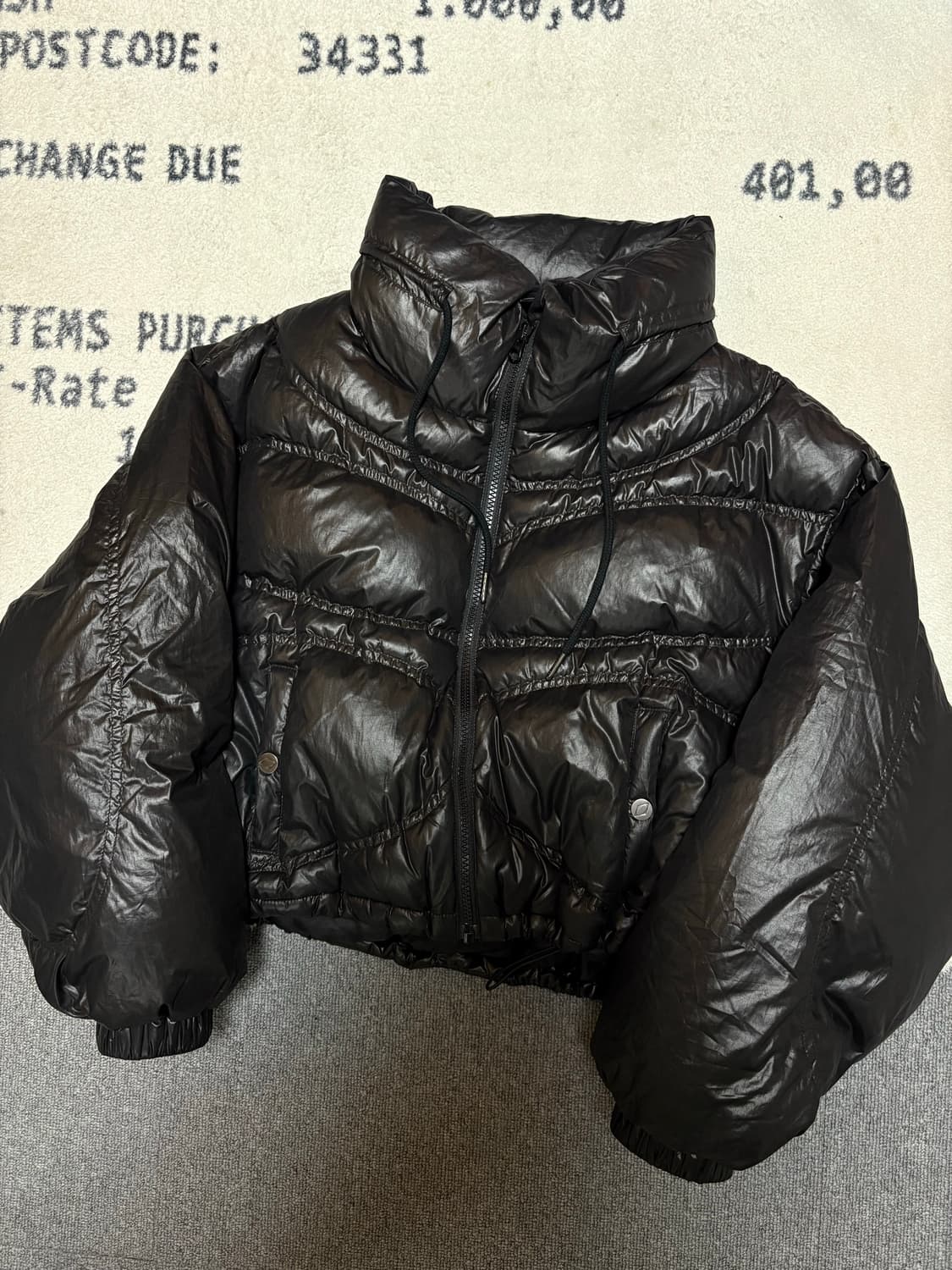 [S] 미스치프 에일리언 다운 자켓 -블랙 상품이미지2