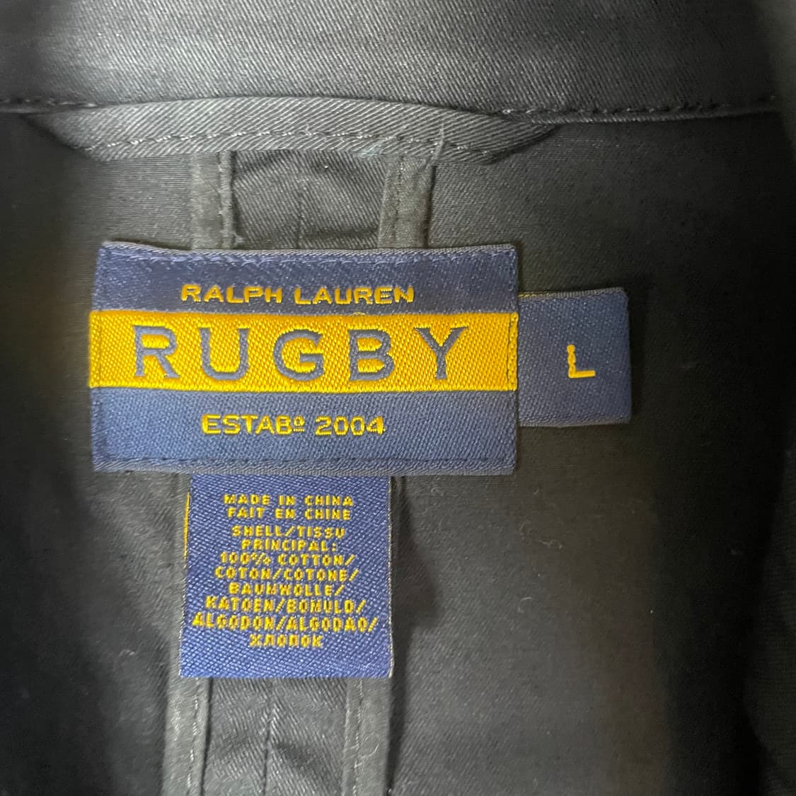 폴로 랄프로렌 럭비 블랙 더블 트렌치코트 L 상품이미지4