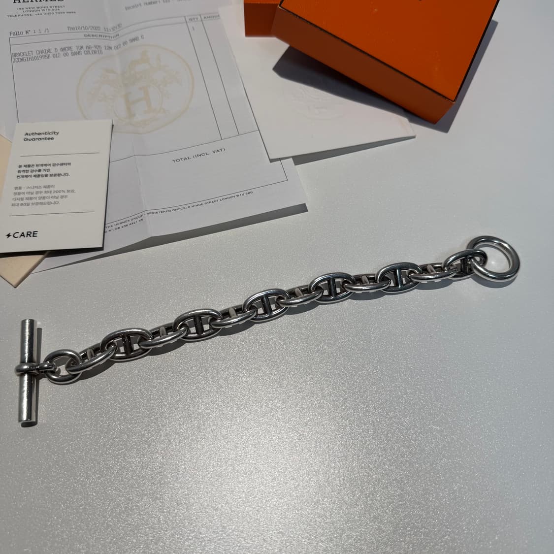 에르메스 hermes 샹달 팔찌 TGM 12링크 상품이미지3