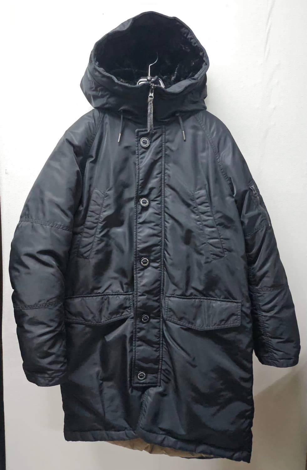 노스페이스 덕 블랙 후드 패딩 코트  95 상품이미지1