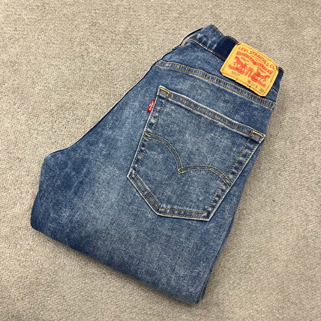 30 리바이스 502 워싱 데님팬츠 상품이미지1