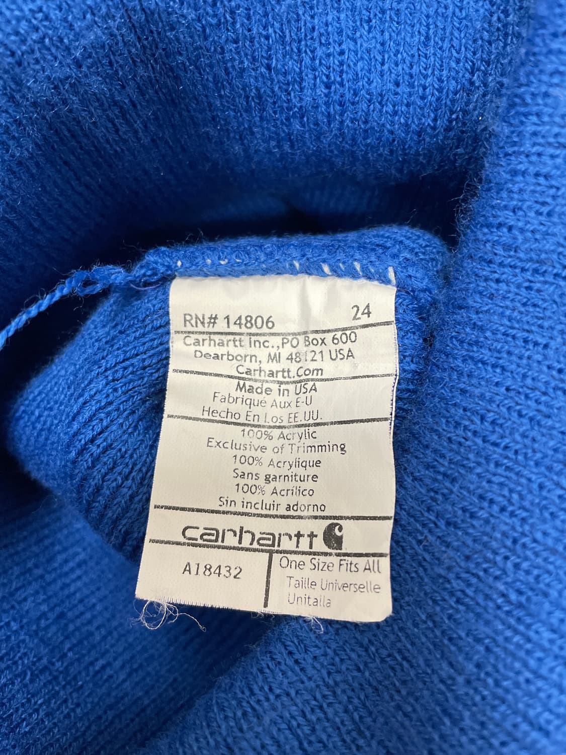 칼하트 블루 비니 상품이미지4