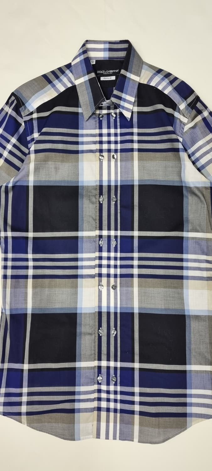 돌체앤가바나 골드라인 체크 셔츠 40size _ 남성 상품이미지2