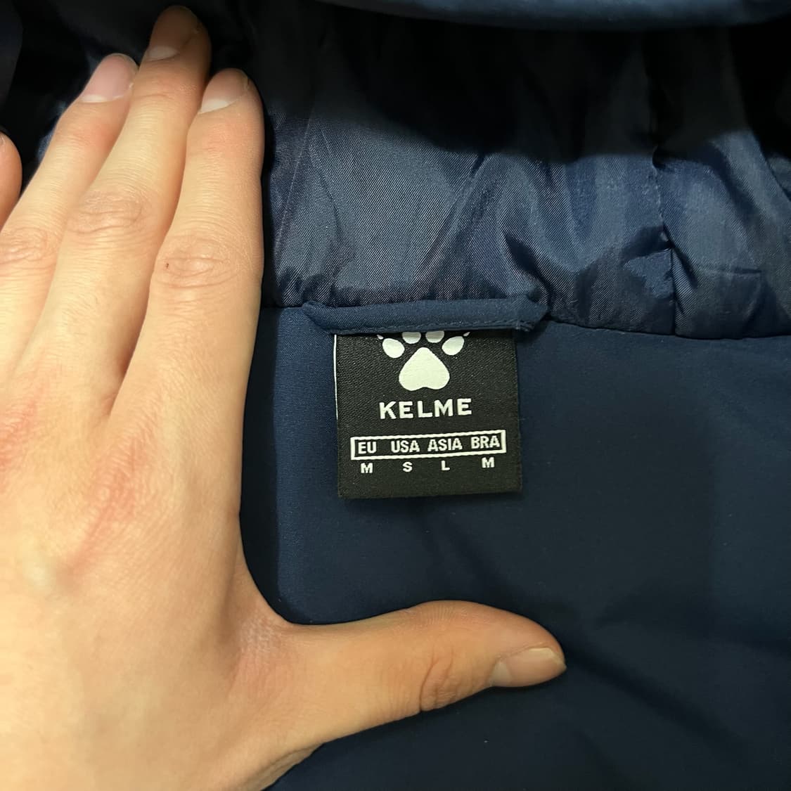 켈미 남성 로고 후드 롱패딩 L/100  상품이미지5