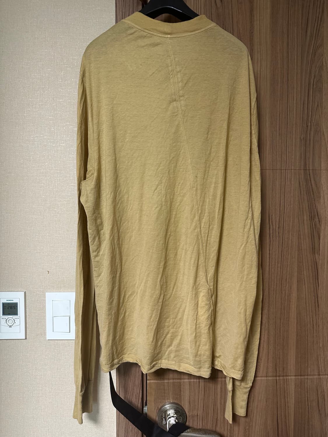 [S] 릭오웬스 다크쉐도우 24ss 긴팔 티셔츠 머스타드 상품이미지4