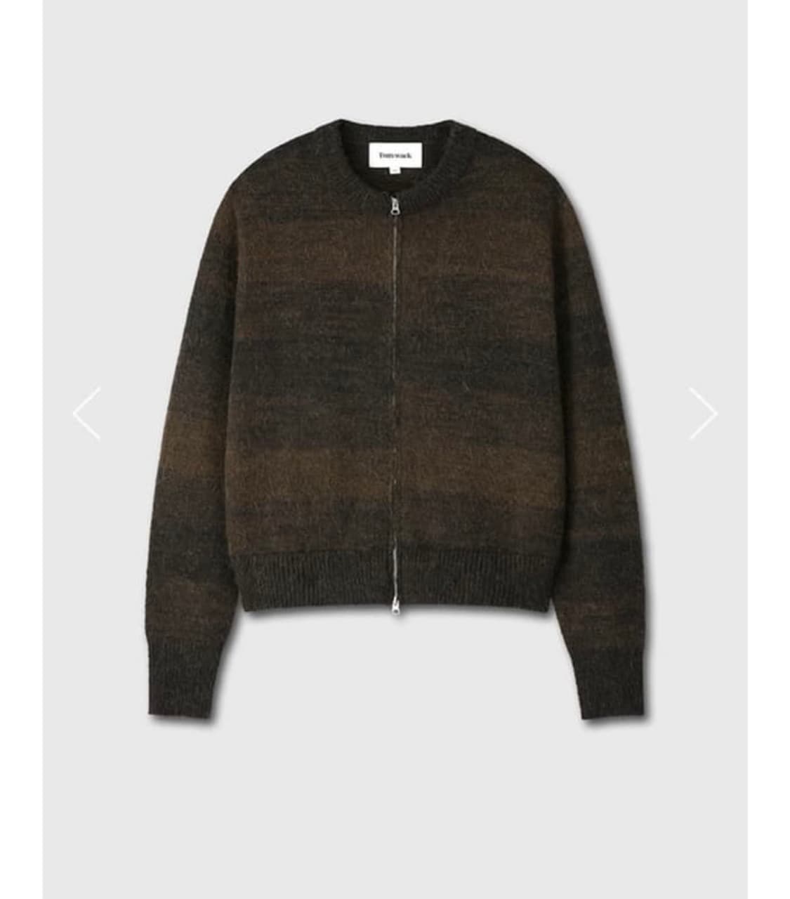 토니웩 알파카 모헤어 니트 집업 상품이미지1