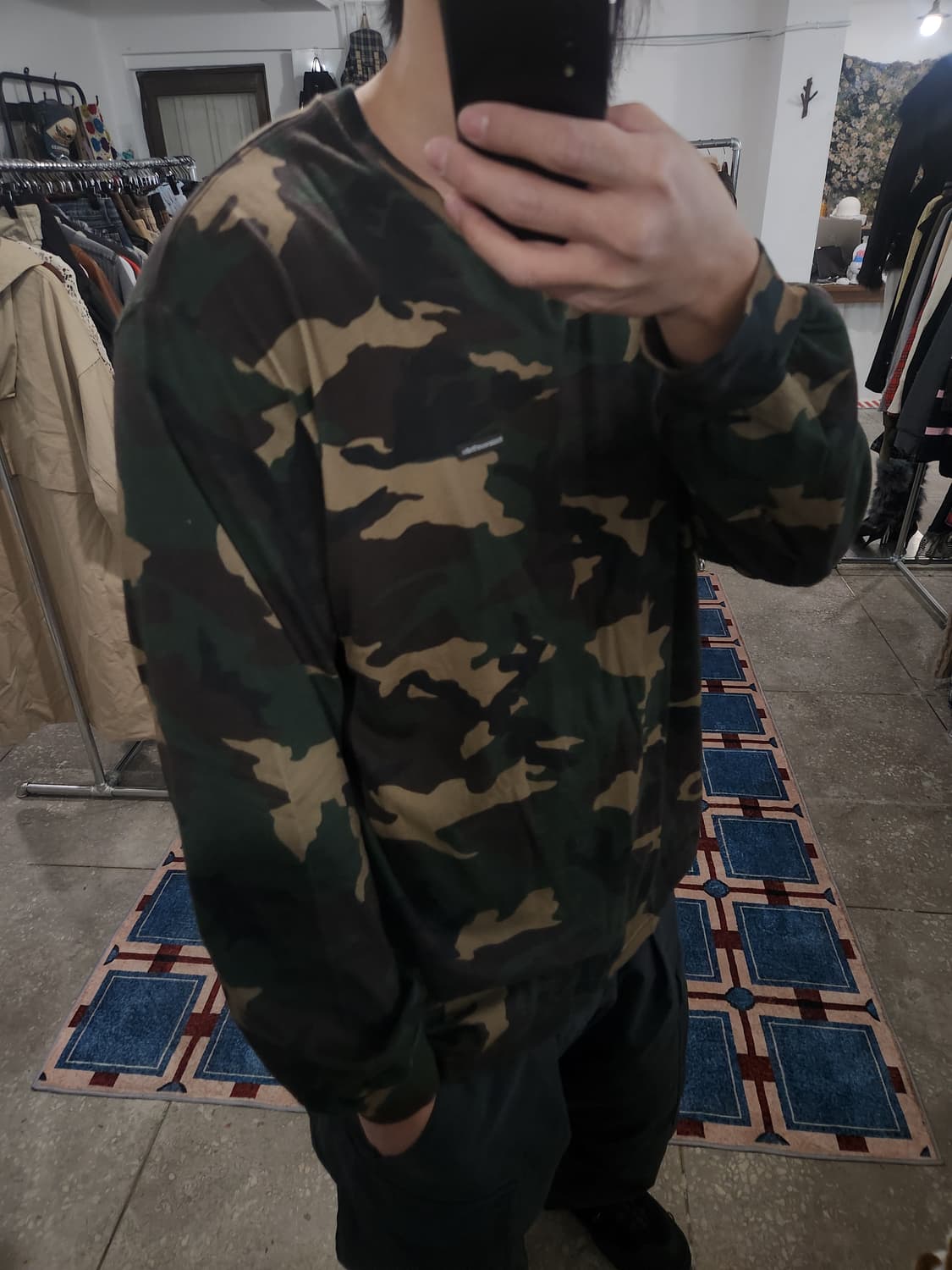 디스이즈네버댓 우드랜드 카모 롱슬리브 (XL) 상품이미지3