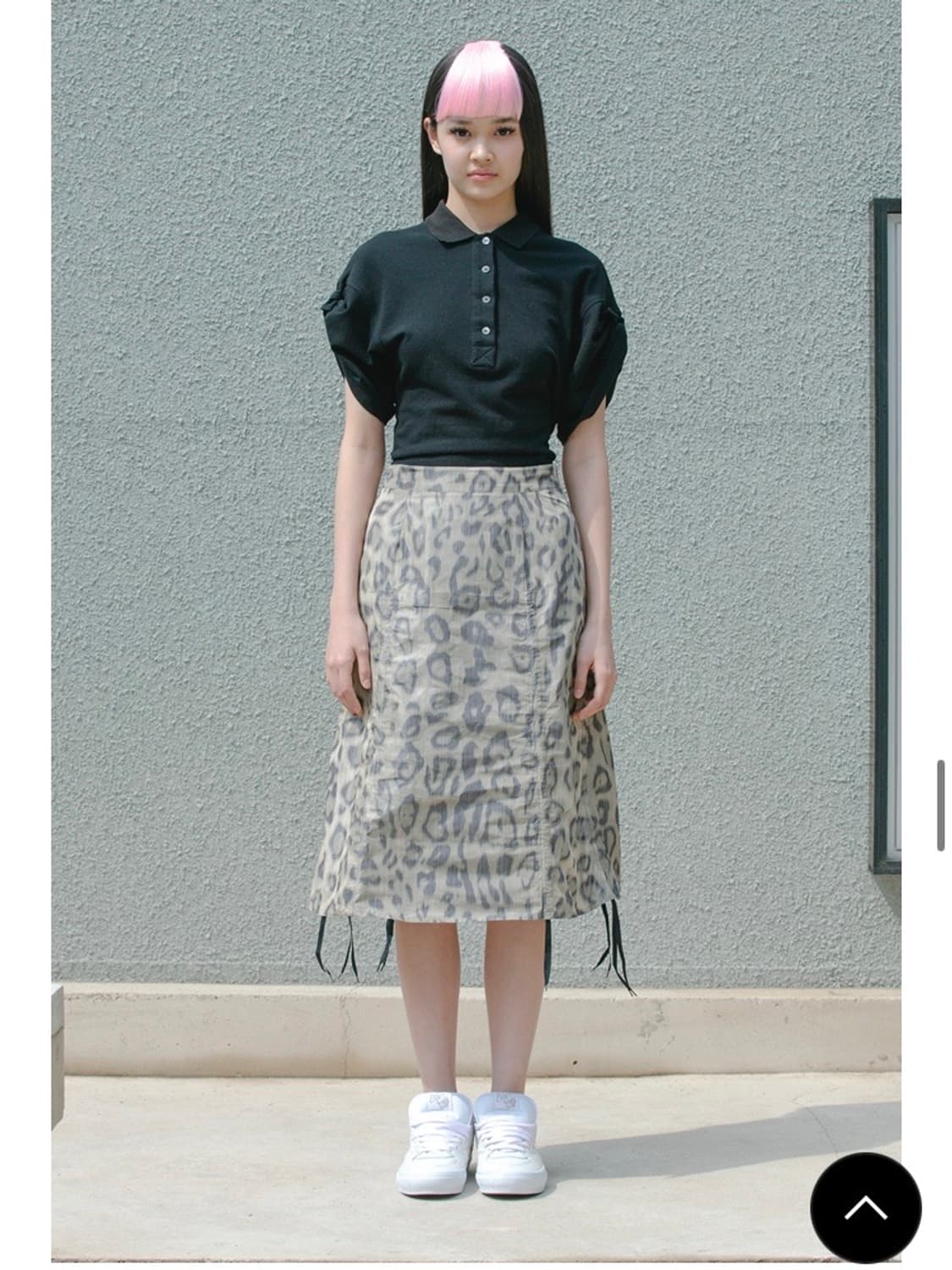 언노운블루 UNKNOWN BLUE shirring skirt 상품이미지4