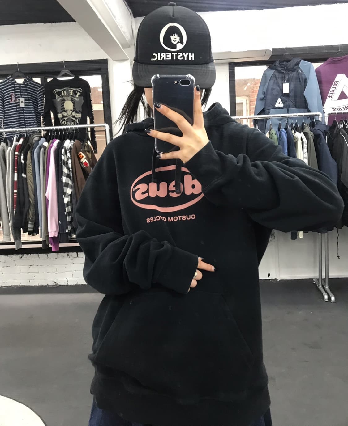 데우스 빅로고 후드티 상품이미지2