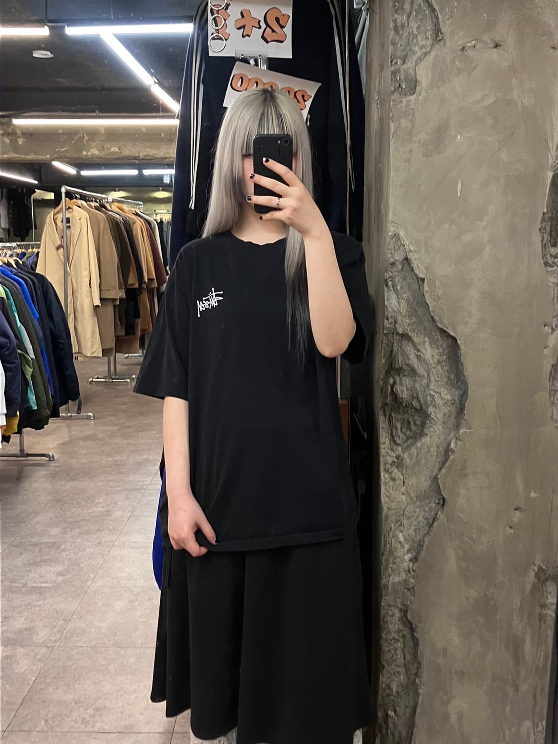 스투시 반팔 티셔츠 블랙 XL  #csz3450 상품이미지2