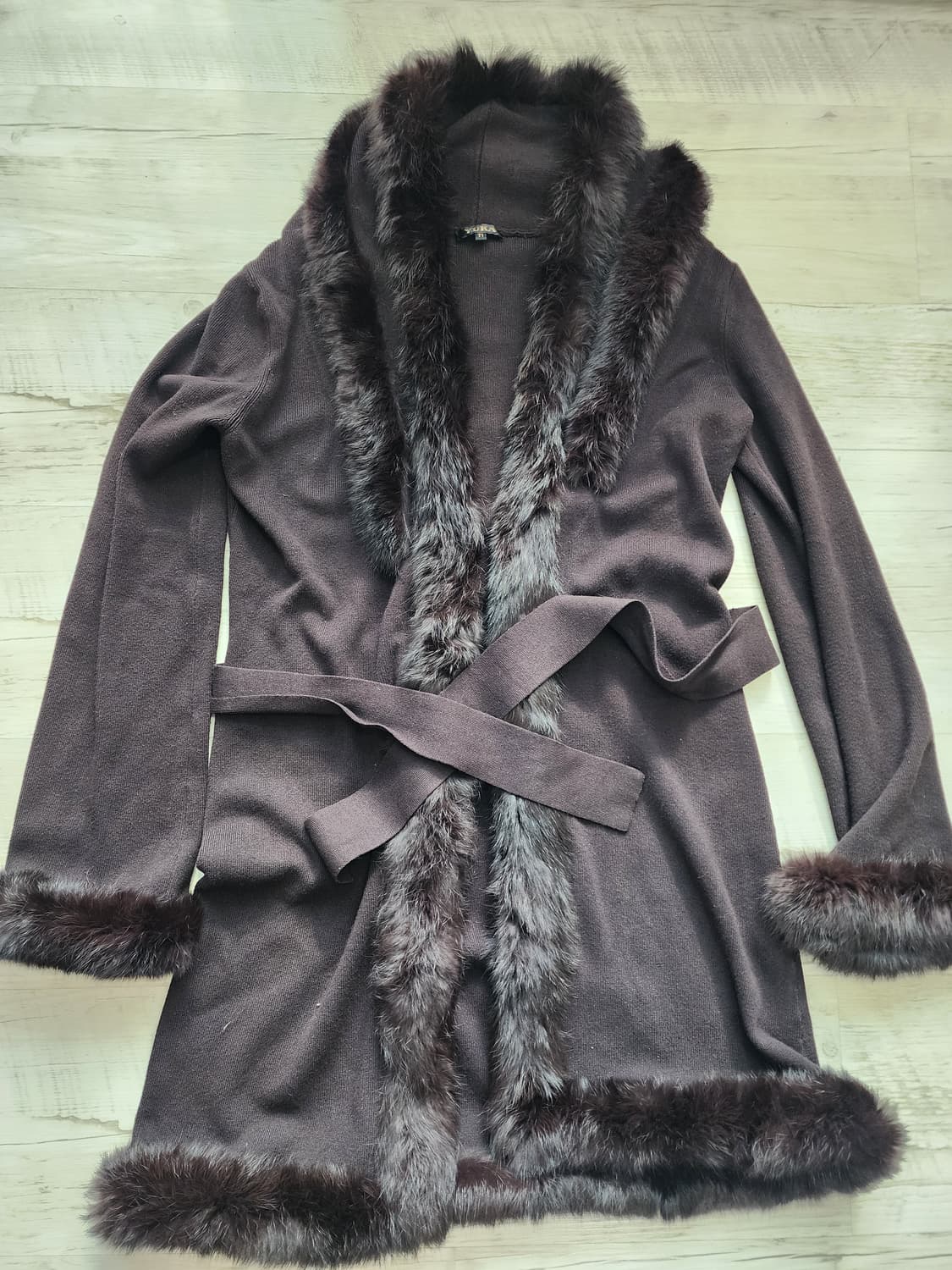 A6 여성 아이보리 패딩 & 니트 코트 일괄 팜. S(55~66)사이즈 상품이미지7