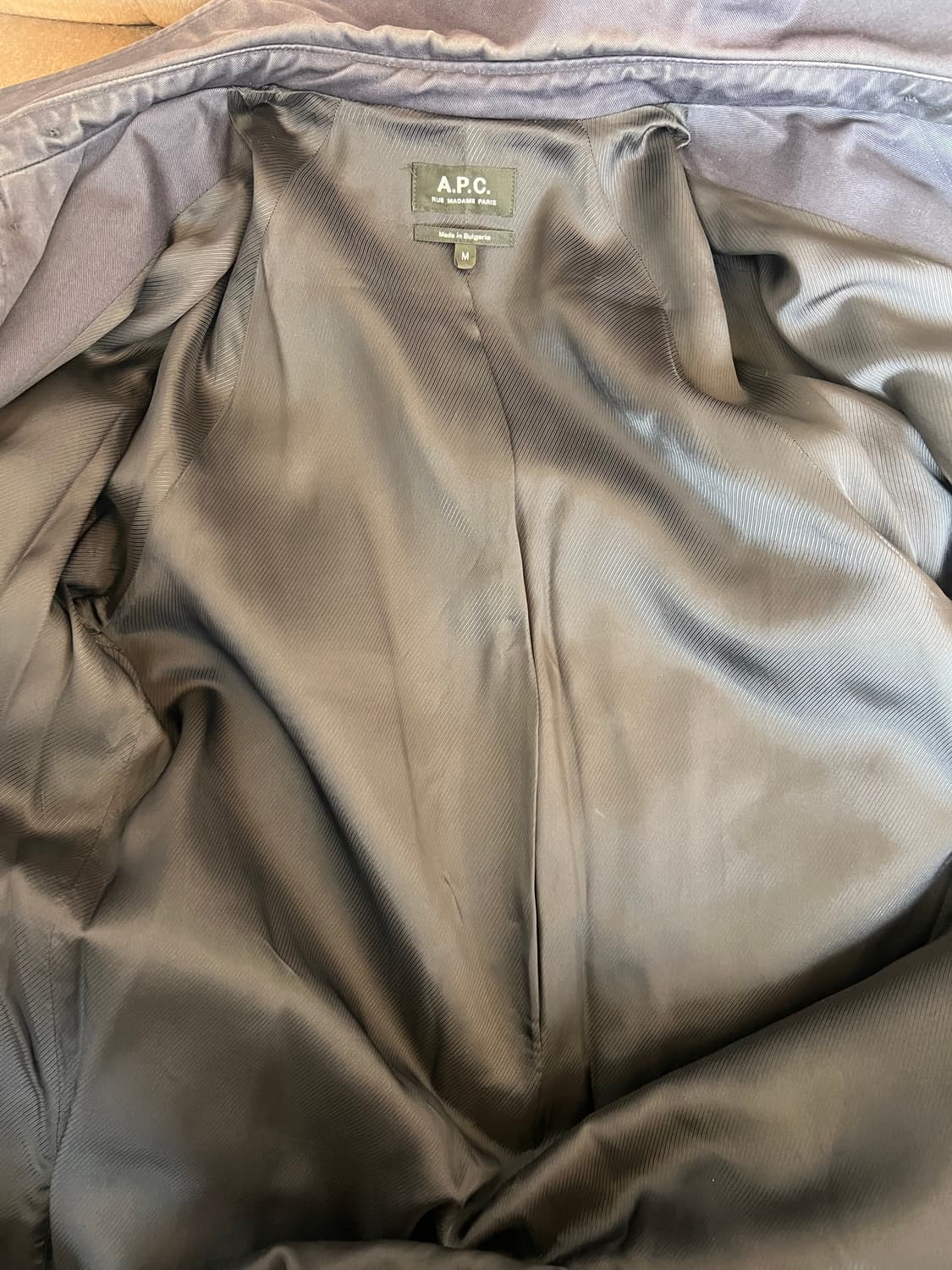 아파쎄 APC 남성 네이비 발마칸 간절기맥코트 
 상품이미지6