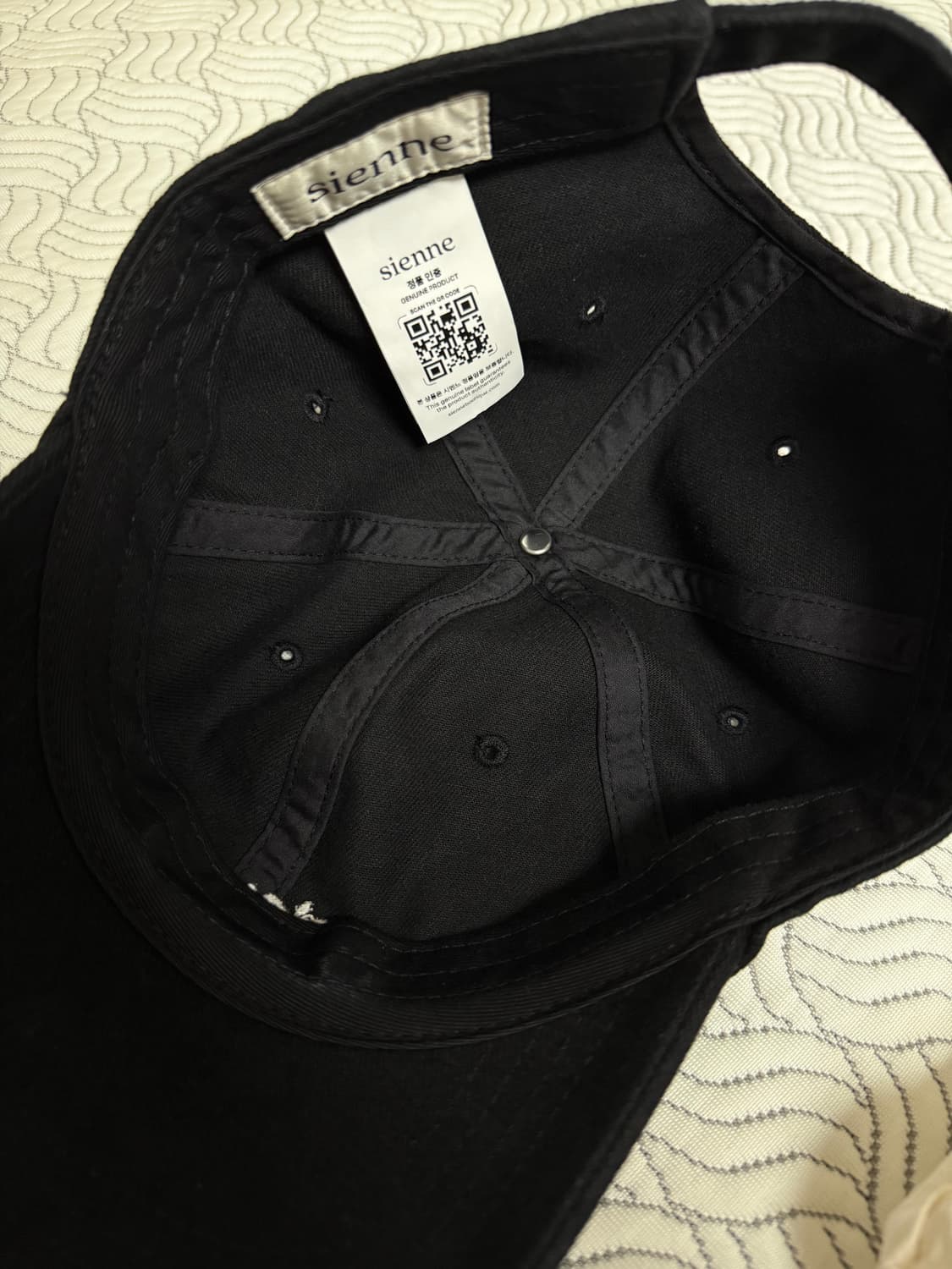 시엔느 블랙 볼캡 상품이미지5