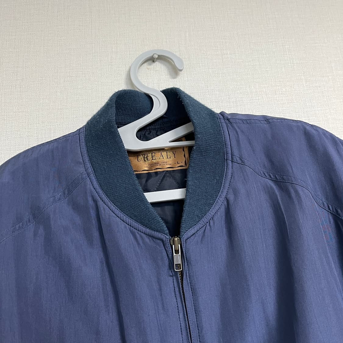 빈티지 큐프라 블루종 자켓 상품이미지3