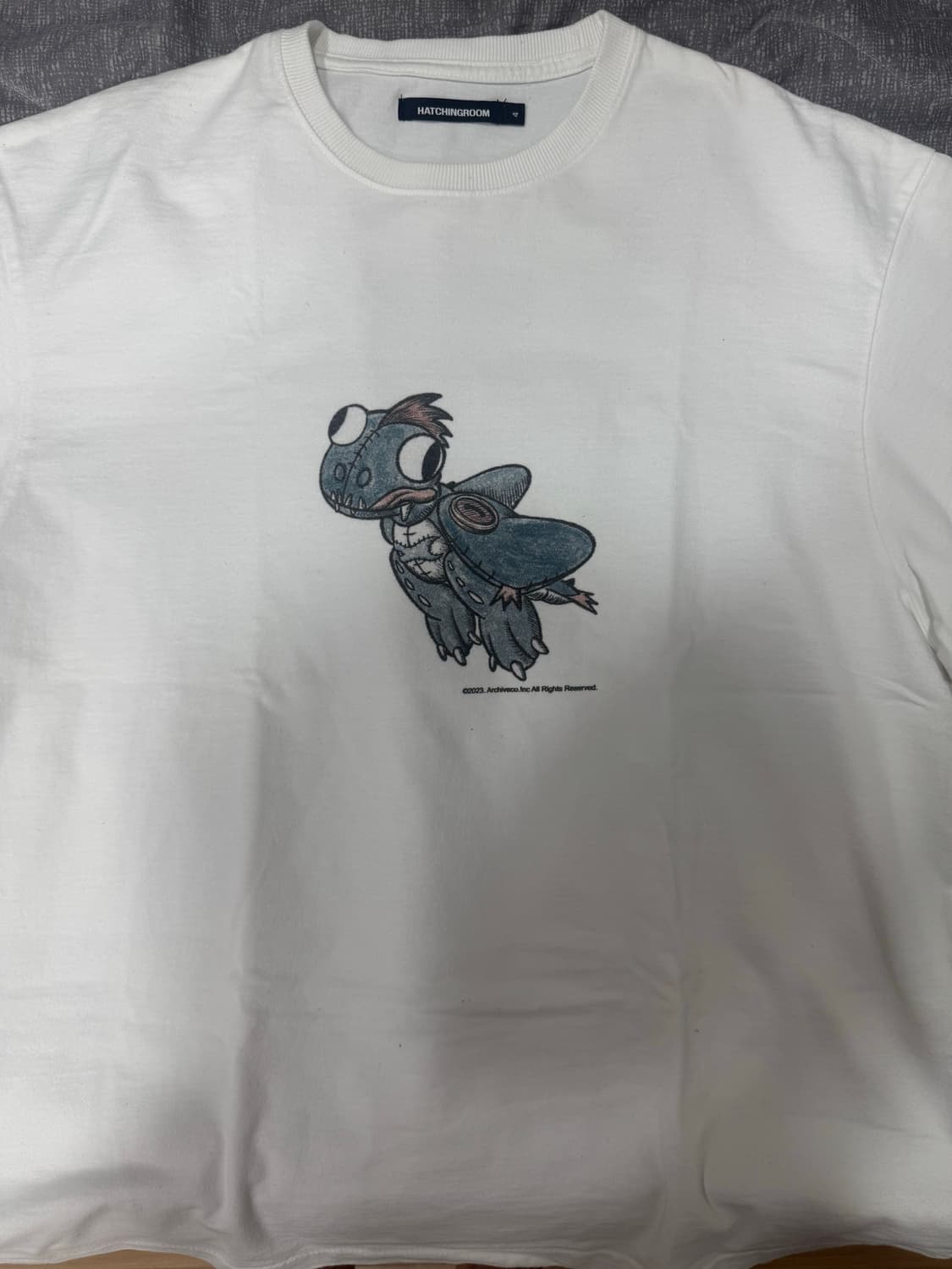 (4) 해칭룸 VTG Blue Dragon Tee 1/2 White 용티 상품이미지2