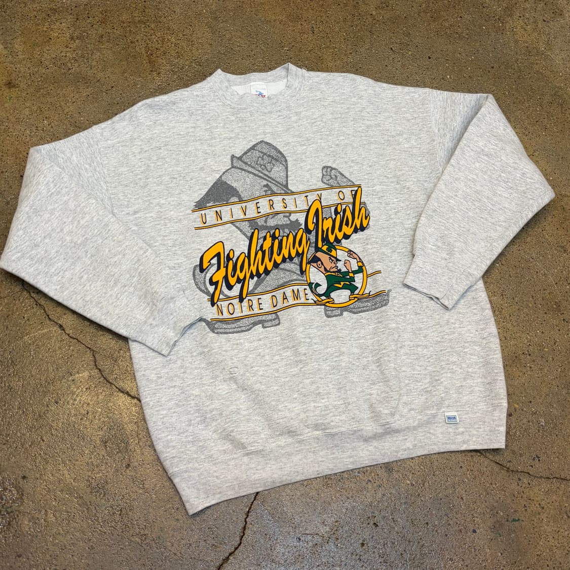 레어 90s Made in USA 빈티지 노틀탐 대학 헤비코튼 맨투맨 상품이미지2