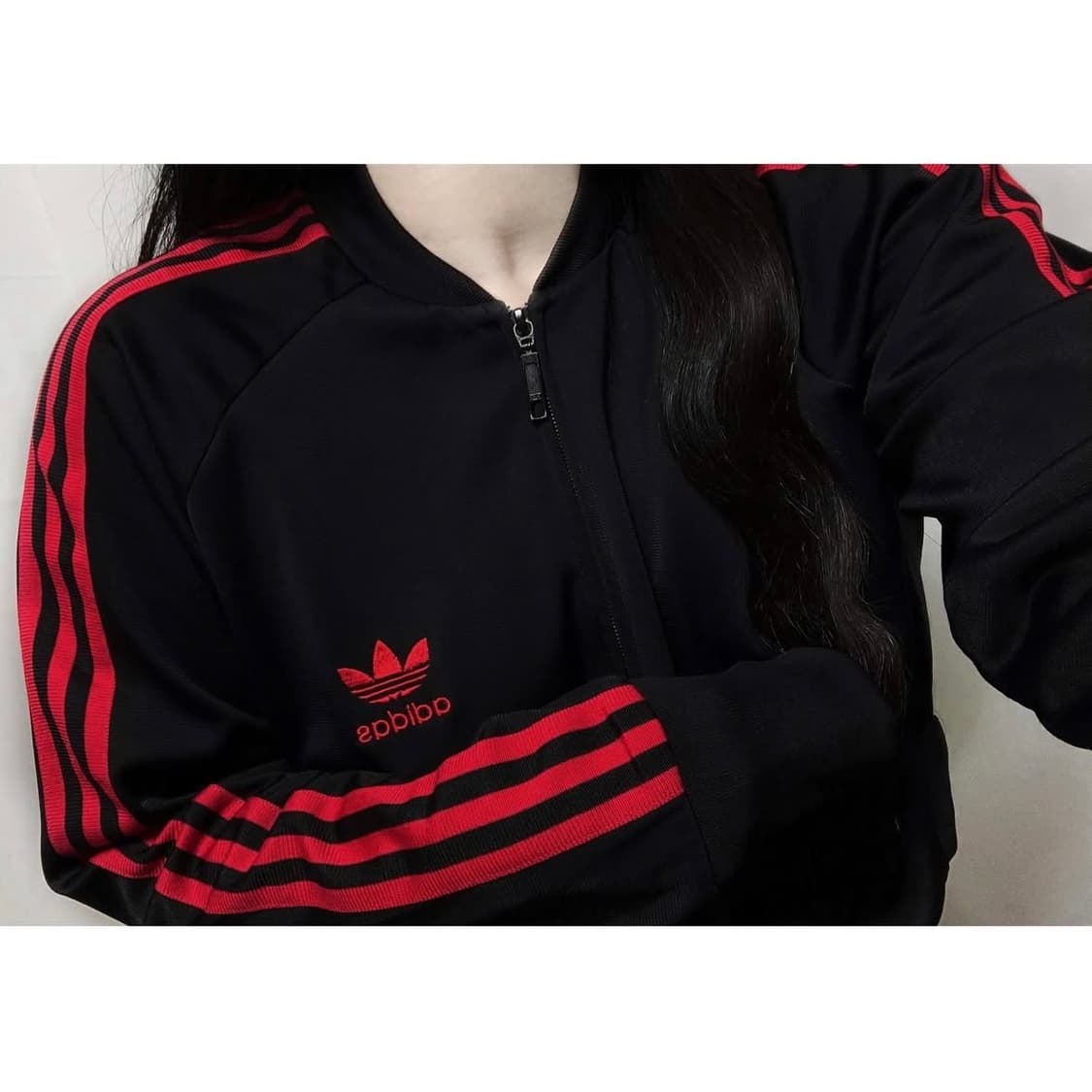 아디다스 파이어버드 검빨 져지 집업 트랙탑 상품이미지1