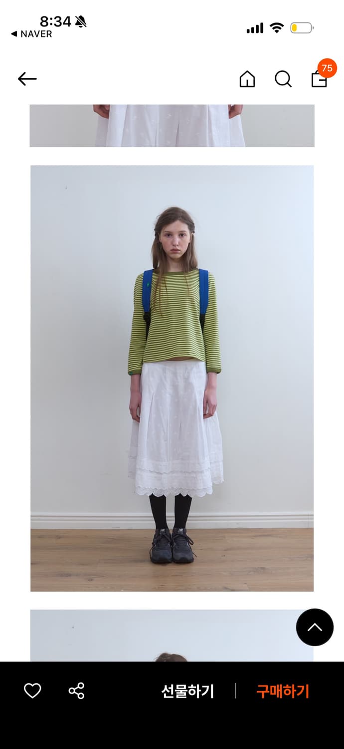 노컨텐츠 핀턱 레이스스커트 336 상품이미지1