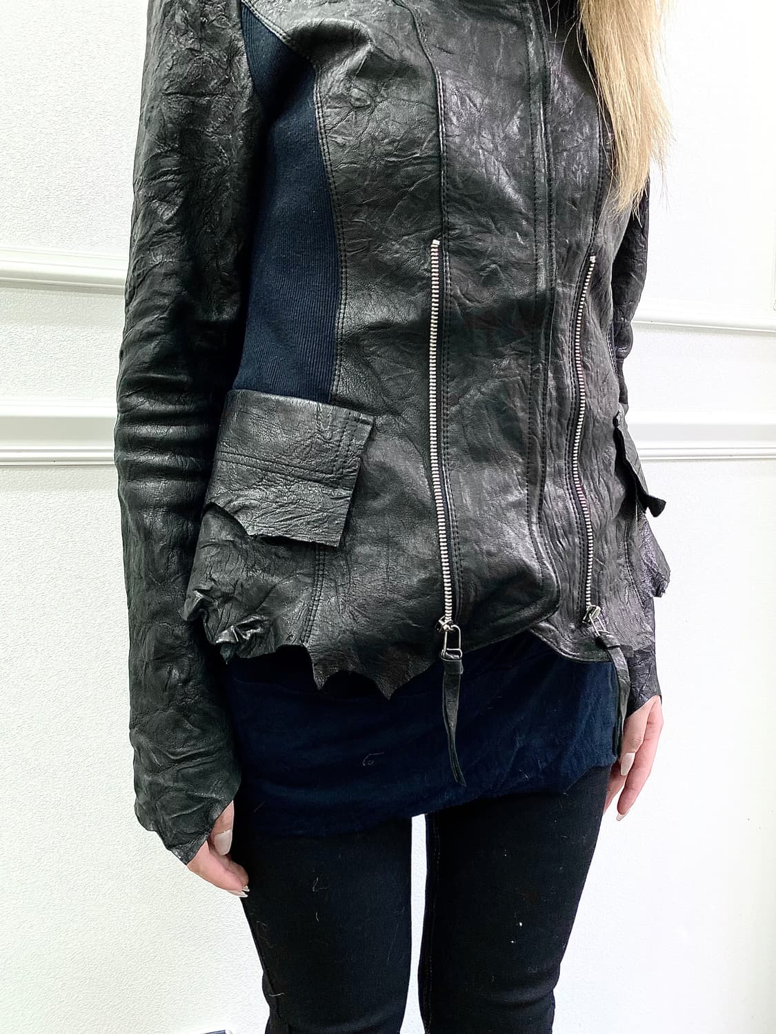 [doho]Rare Design Vkei Mood Leather Jack 상품이미지9