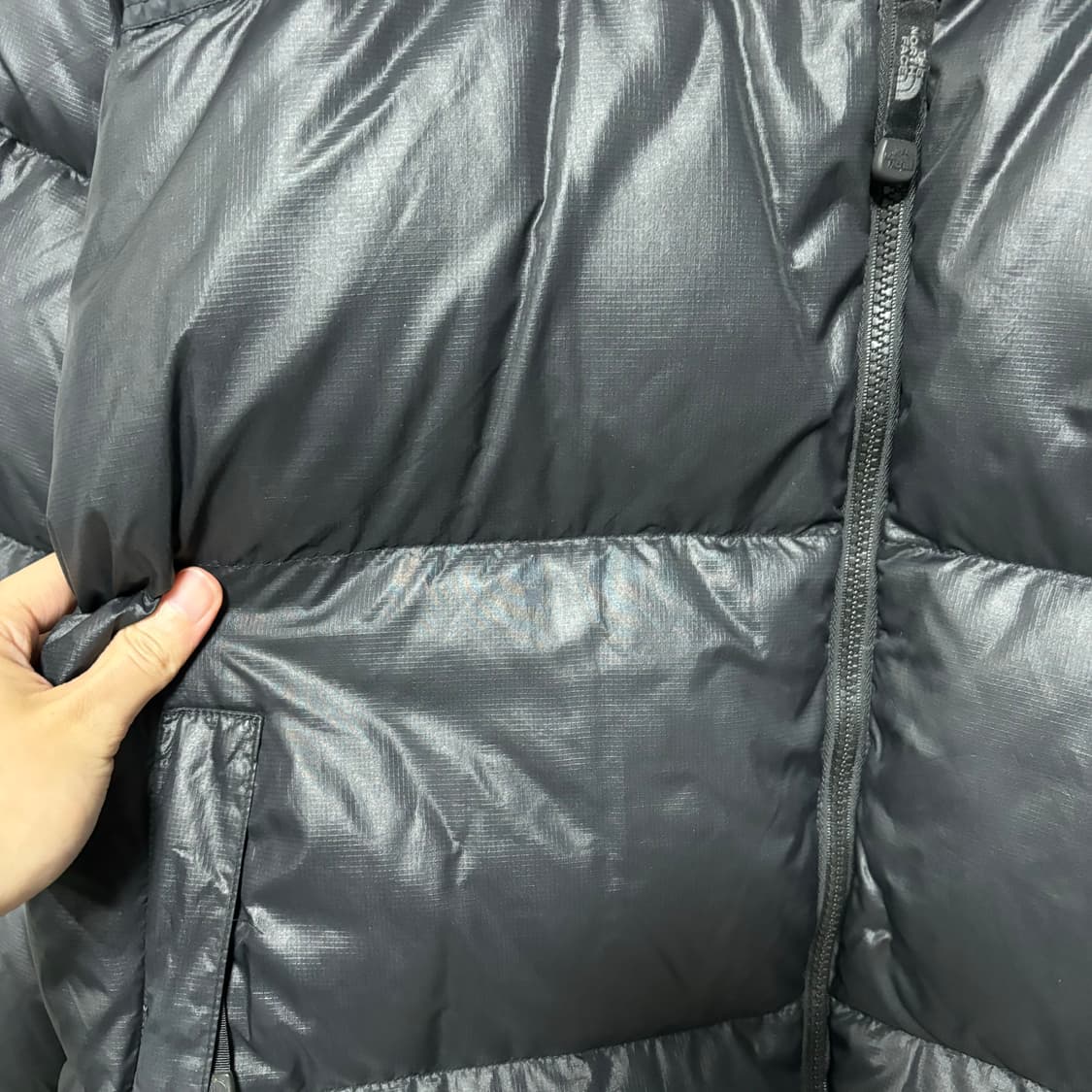 노스페이스 눕시 700 구스다운 패딩 검정 상품이미지4