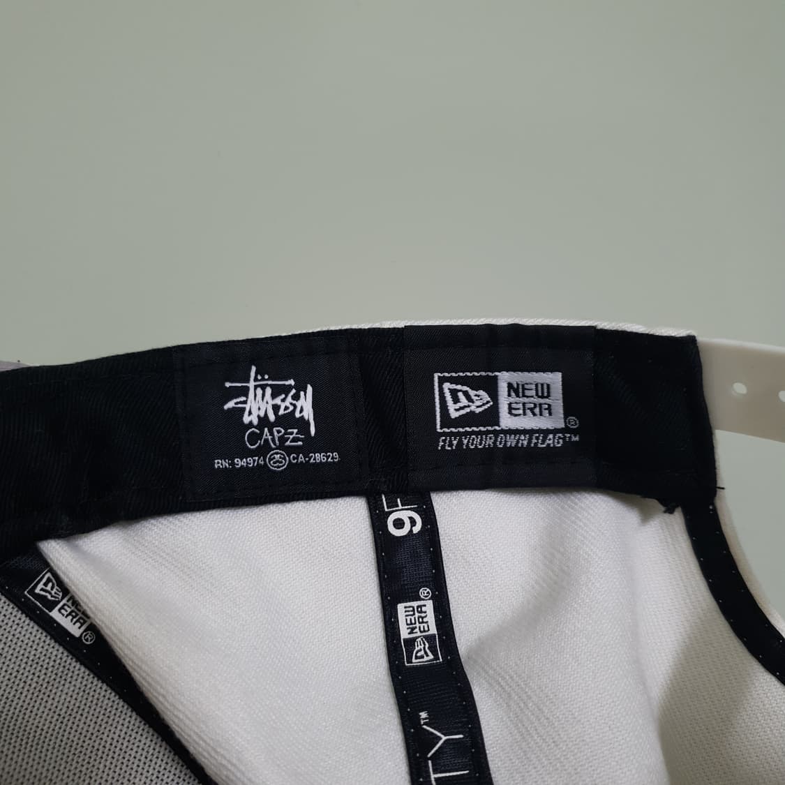 스투시 X 뉴에라 9FIFTY 스냅백 크림 화이트 OS 상품이미지5