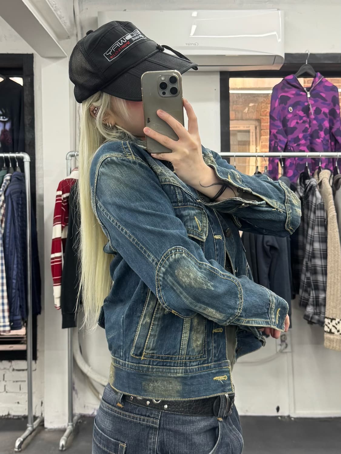 VTG 그런지 데님자켓 상품이미지4