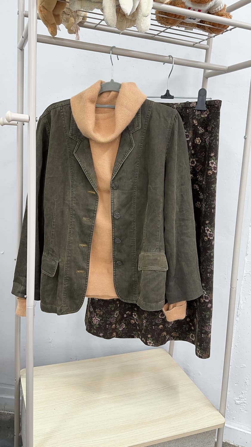 🍄‍🟫하구미의 가을 그런지 코디세트 🍄‍🟫 자켓 니트 오리엔탈 상품이미지4