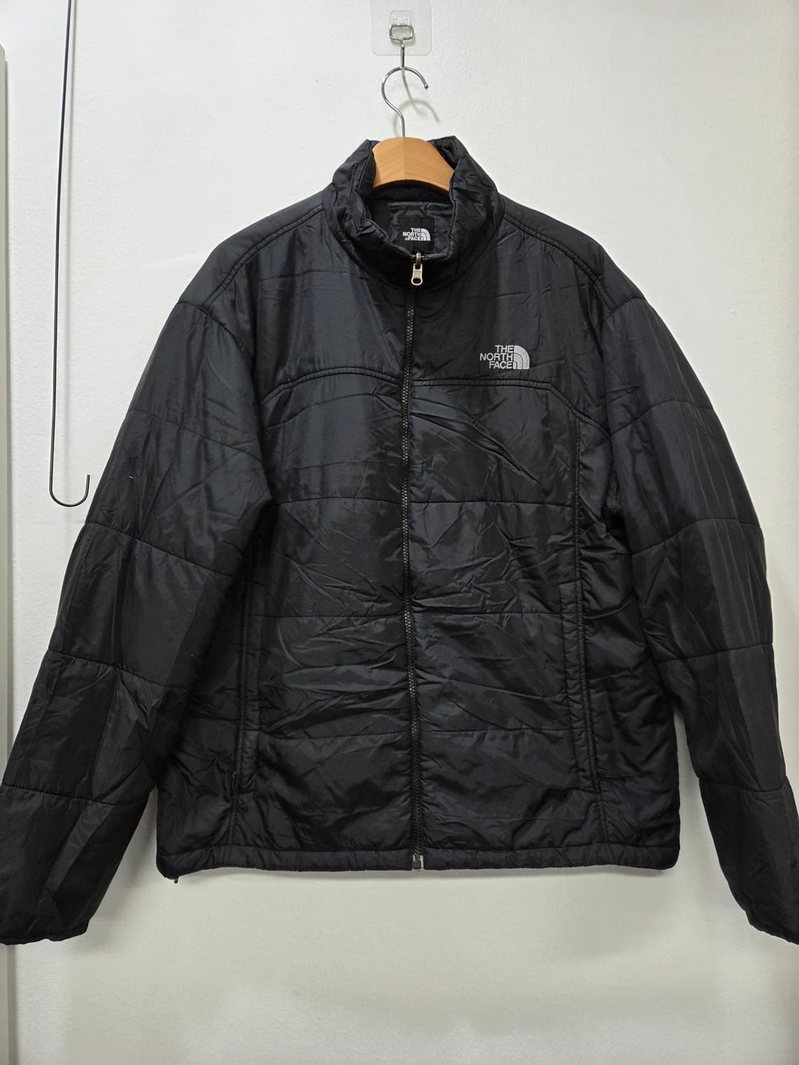 노스페이스 1211-3 블랙 폴리 패딩 점퍼 내피겸용 110 상품이미지1